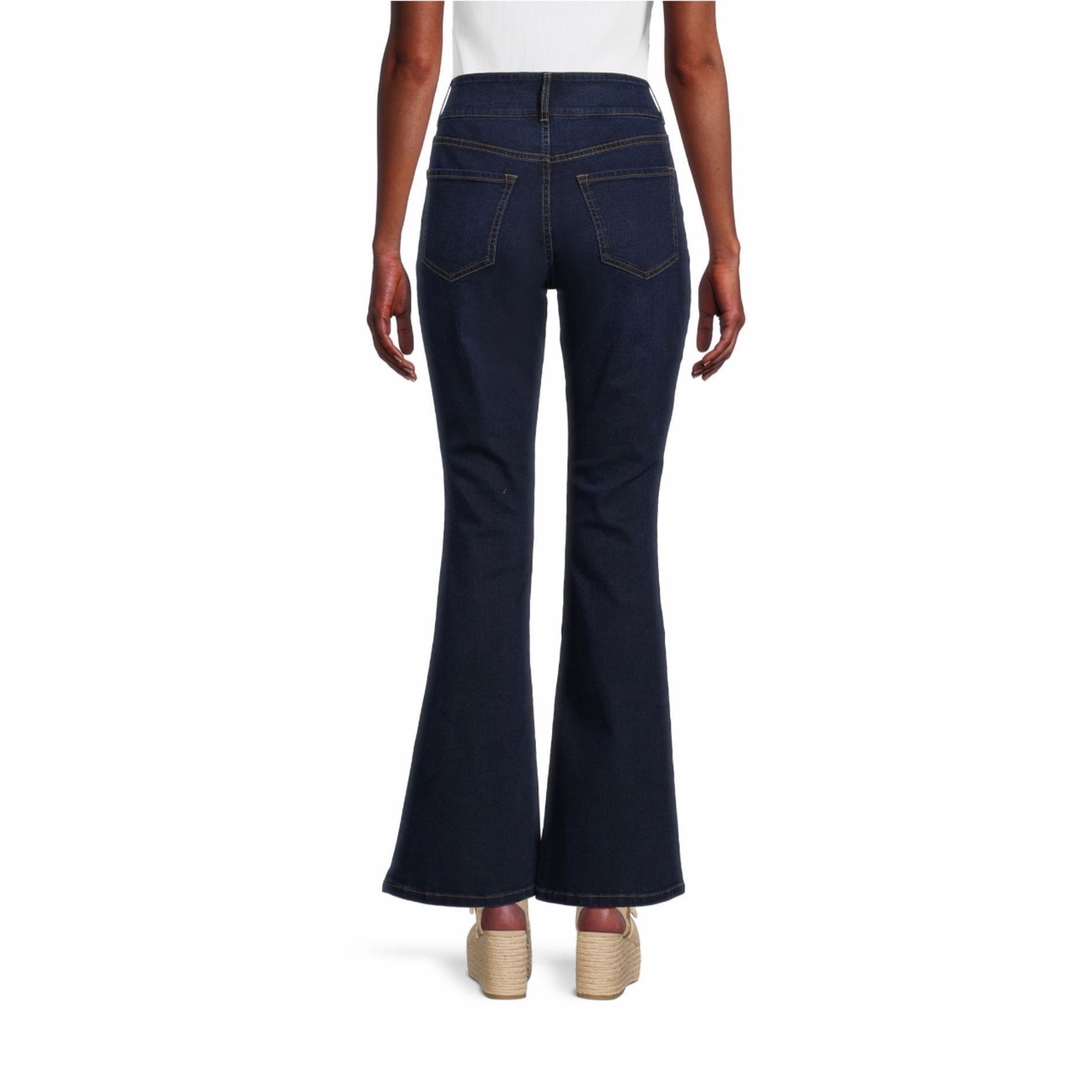 Other No Boundaries Juniors Double Button High Rise Flare Strech D Size 25" / US 0 / IT 36 - 3 Thumbnail