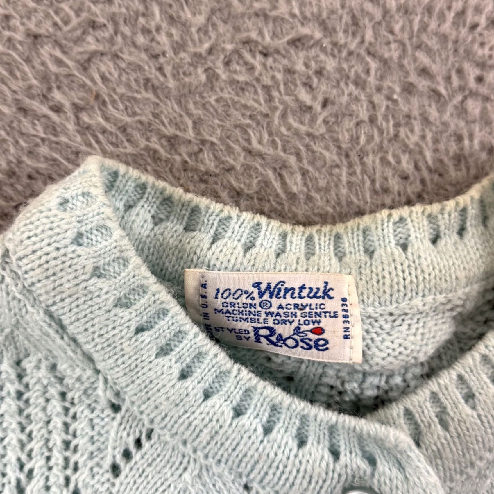 Vintage Vintage Wintuk Sweater Large Blue Cardigan Womens Casual Workwear Autumn/Fall Size L / US 10 / IT 46 - 6 Thumbnail