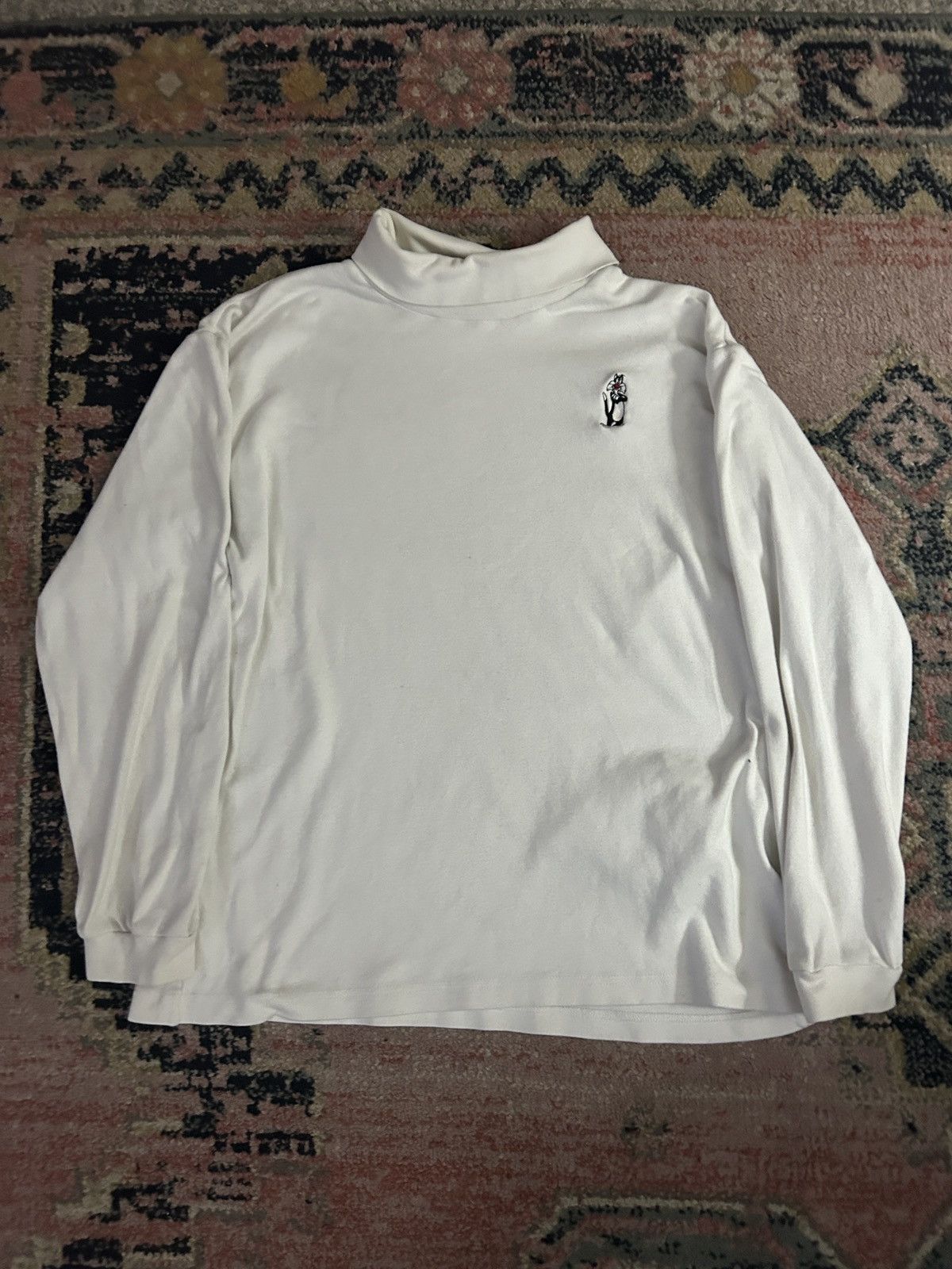 Vintage Vintage 90s Acme Clothing Sylvester Mock Neck Turtleneck Size US M / EU 48-50 / 2 - 2 Thumbnail