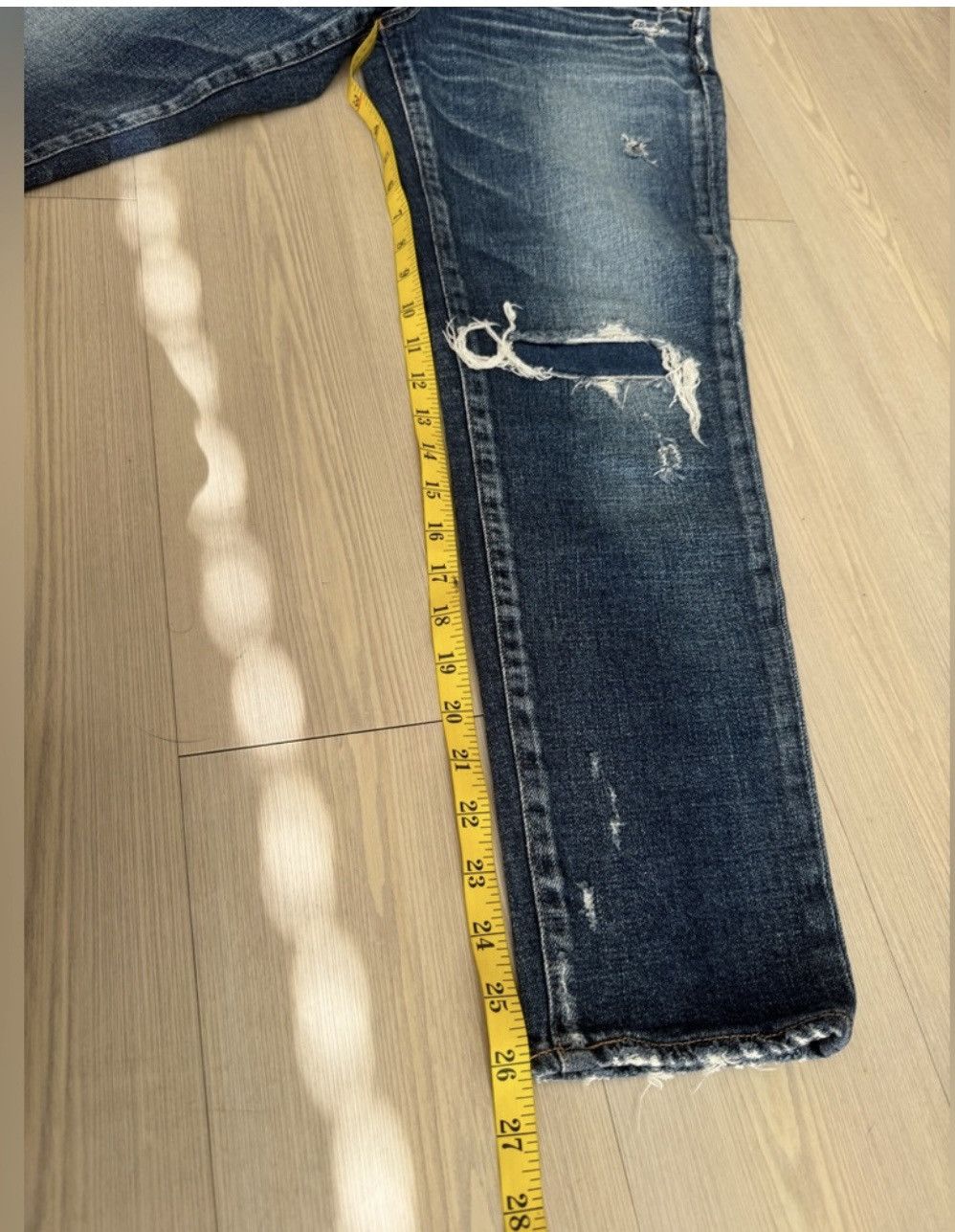 MOUSSY MOUSSY VINTAGE distressed patchwork Jeans 26-27 Size 26" / US 2 / IT 38 - 6 Thumbnail