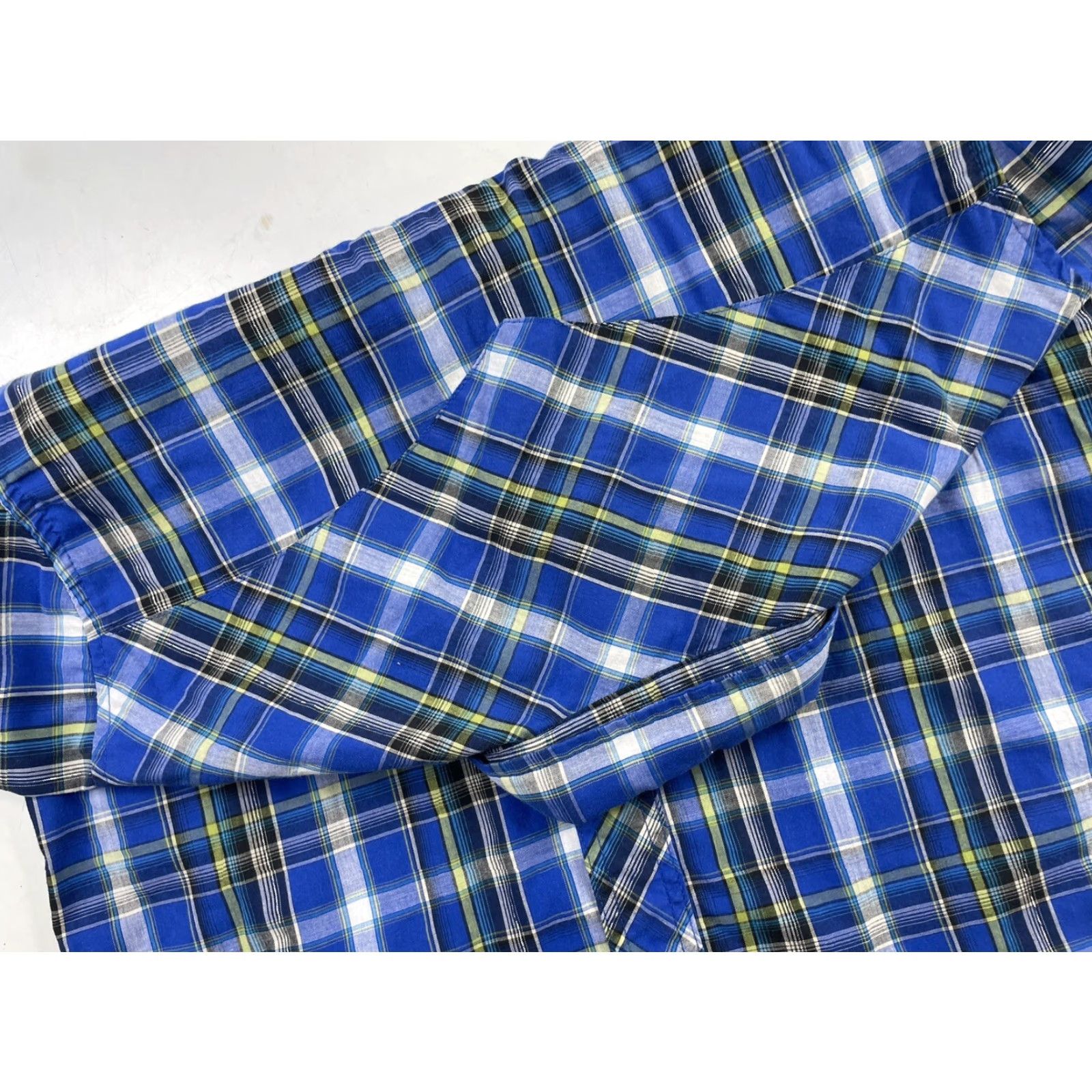 Wrangler Wrangler Shirt Plaid Short Sleeve Button-Up Mens Medium Blue Size US M / EU 48-50 / 2 - 4 Thumbnail