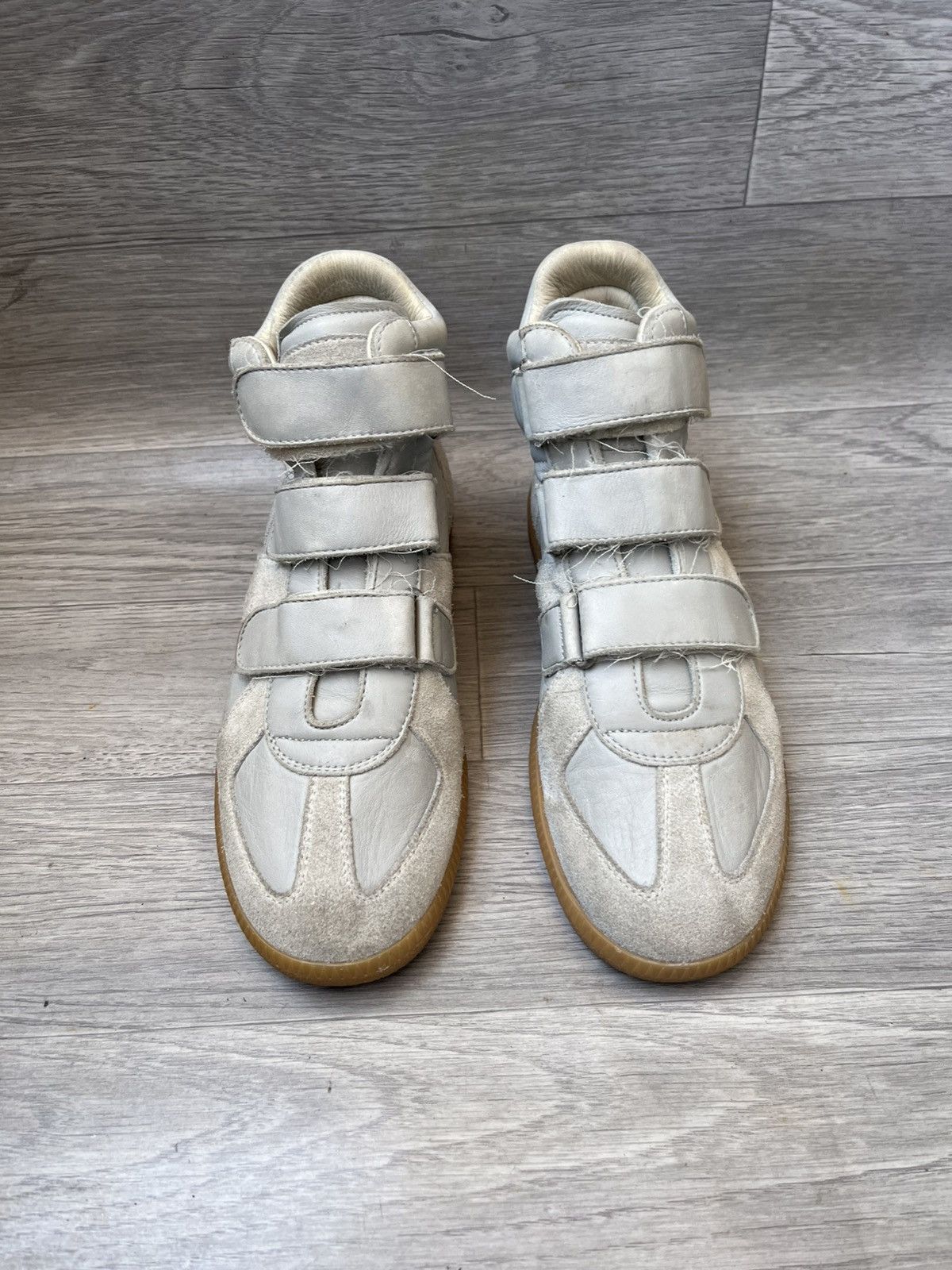 Maison Margiela Maison margiela velcro suede replica gat hi top sneakers Size US 7 / IT 37 - 3 Thumbnail