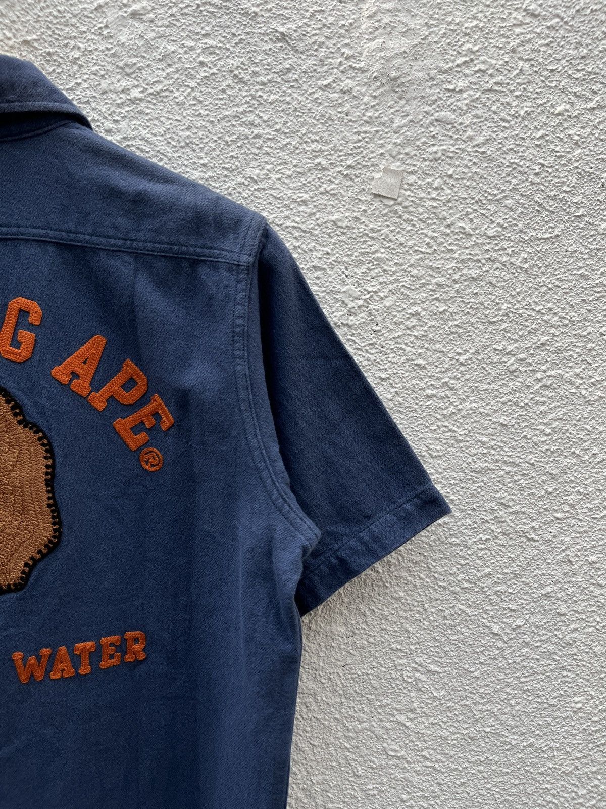 Bape Bape Chainstitch Embroidered Button Up Shirts Size US S / EU 44-46 / 1 - 19 Thumbnail