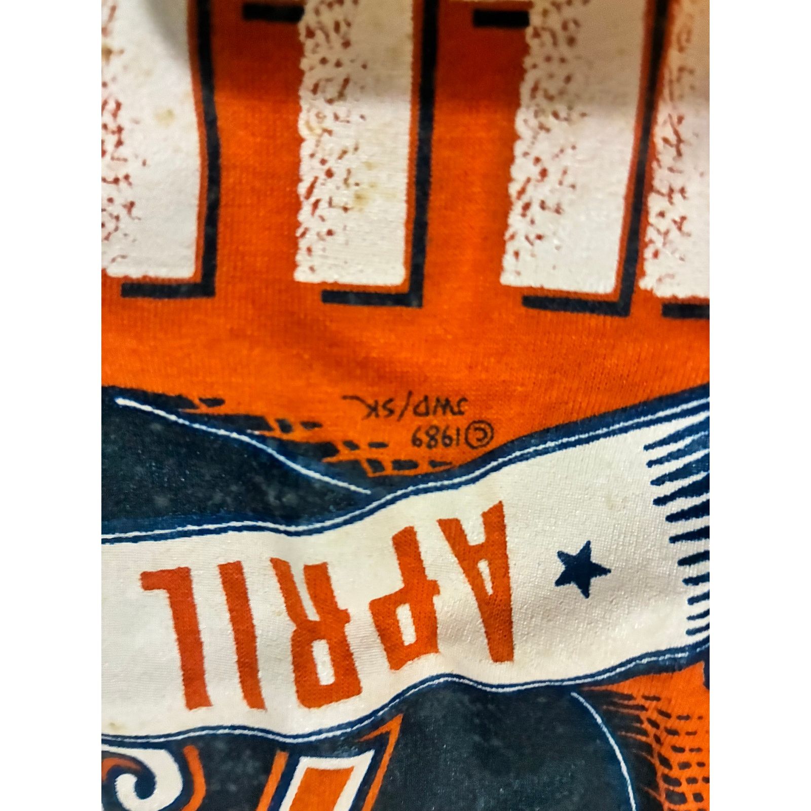 Other Vintage 1989 Fighting Illini Orange XL T-Shirt Screen Stars Size US XL / EU 56 / 4 - 6 Thumbnail