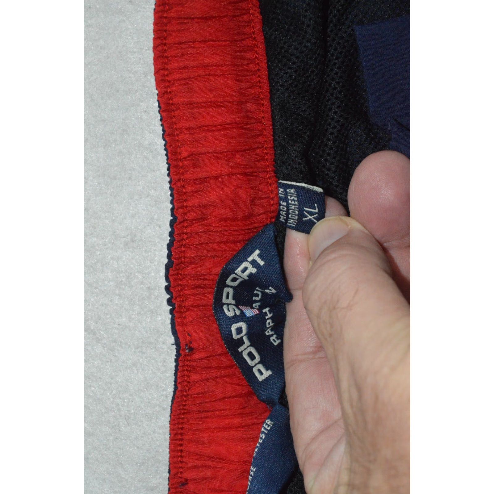 Vintage VINTAGE Polo Sport Swim Trunks Bottom Men XL Navy Blue Nylon 90s Flag Logo Polo Pony Quick Dry Breathable Drawstring Elastic Waist Size US XL / EU 56 / 4 - 6 Thumbnail