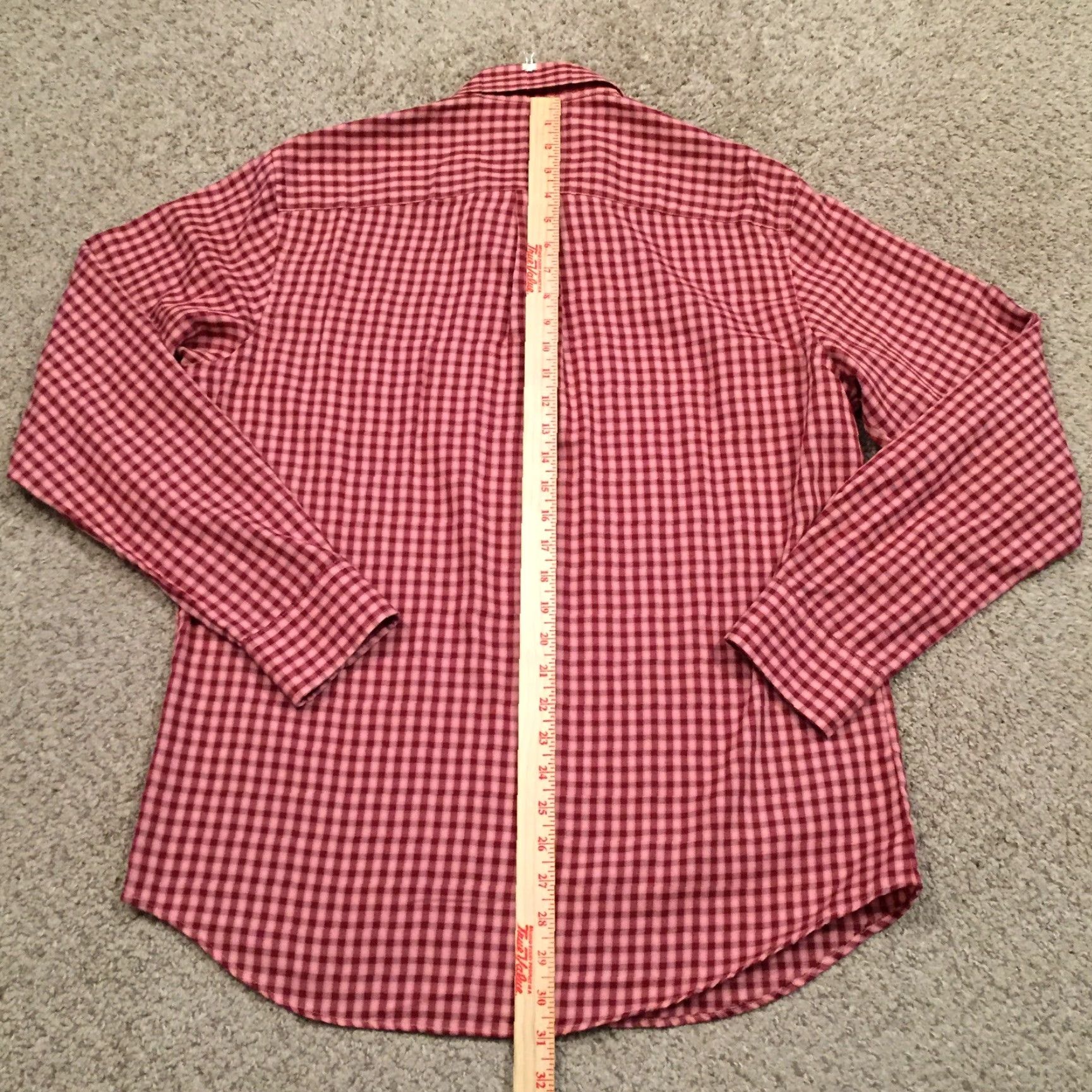Van Heusen Van Heusen Shirt Mens M Red Plaid Long Sleeve Button Up Shirt Size US M / EU 48-50 / 2 - 6 Thumbnail