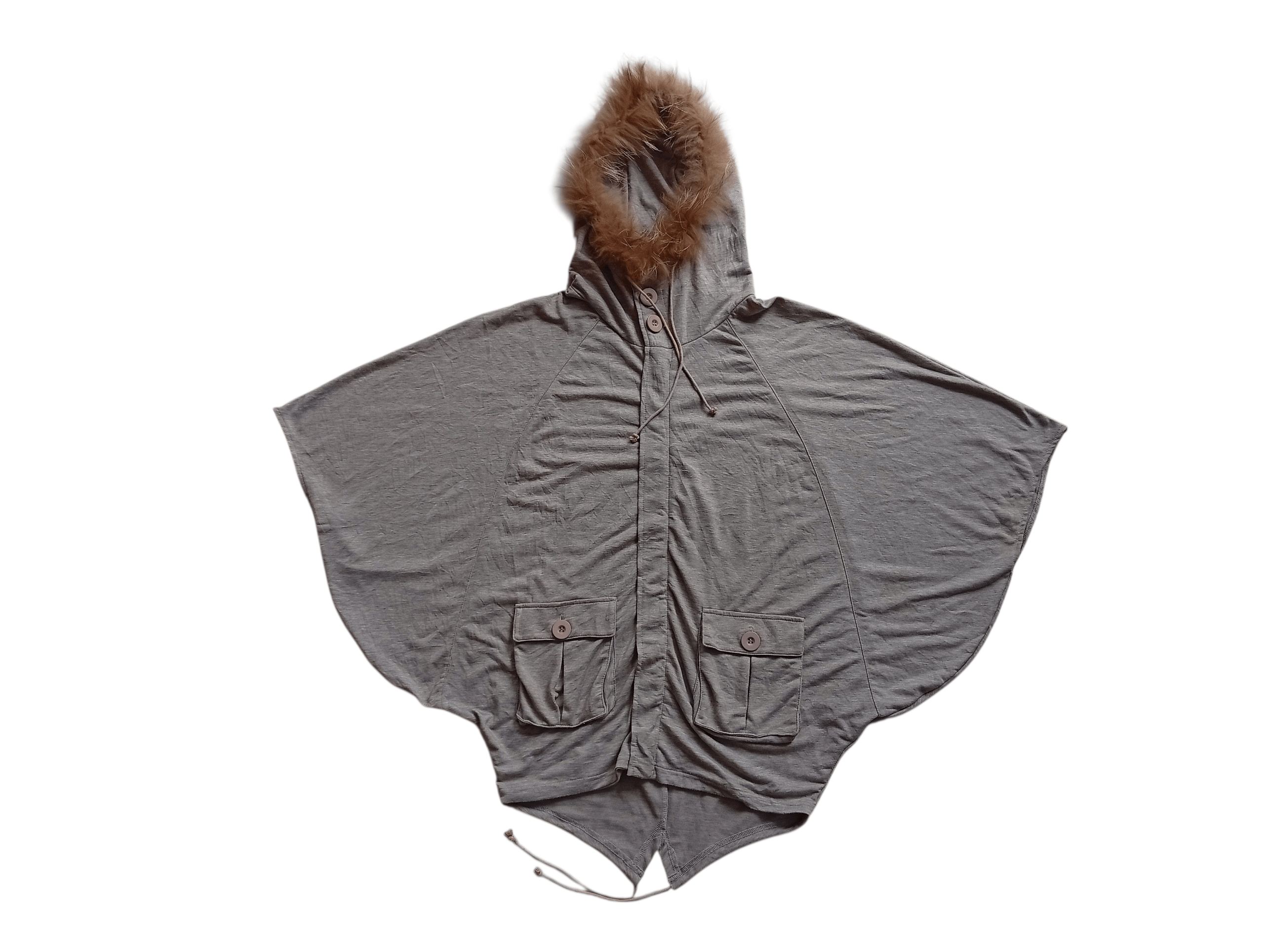 Japanese Brand ShakeShake racoon fur batwing cape Size M / US 6-8 / IT 42-44 - 1 Thumbnail