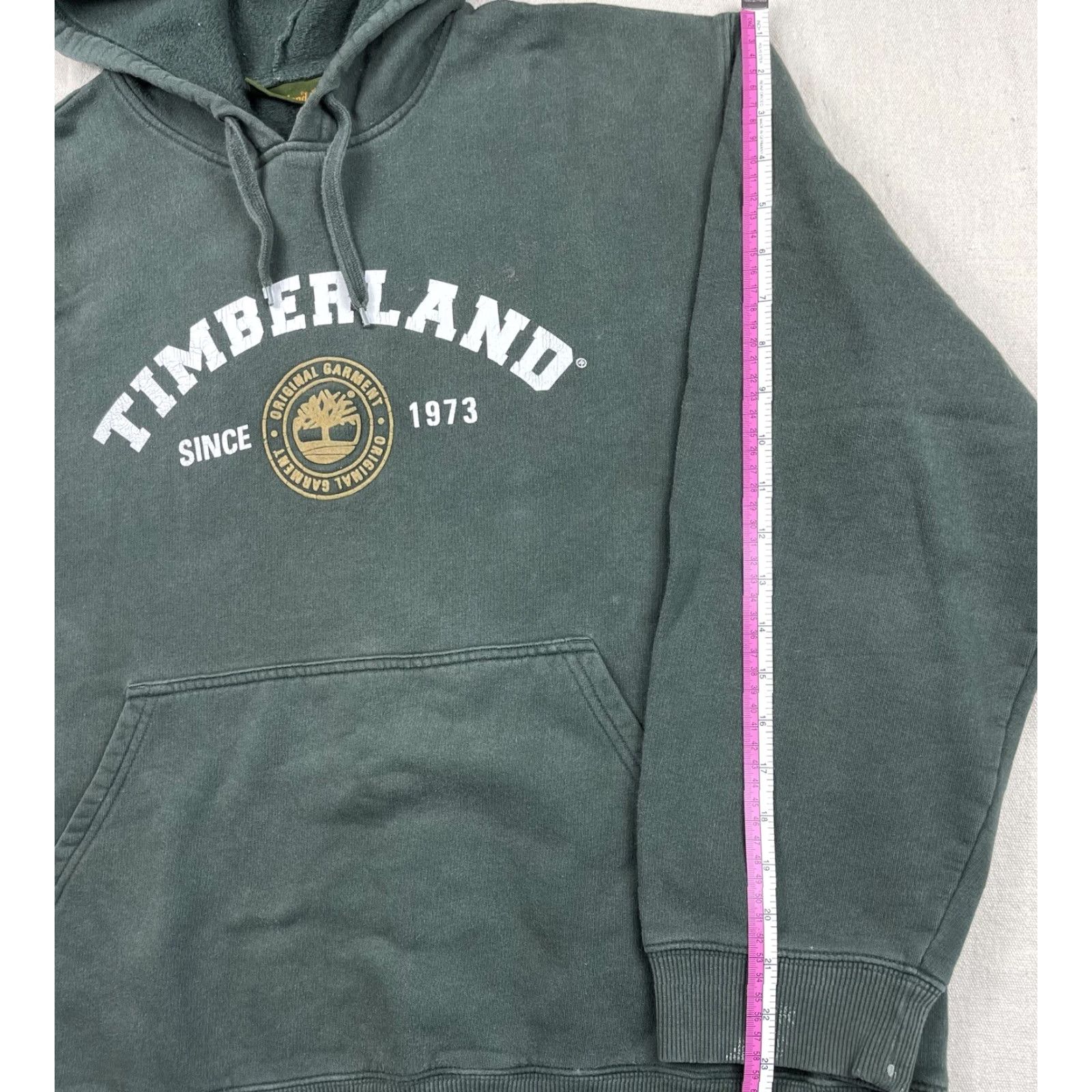 Timberland VINTAGE Timberland Hoodie Sweatshirt Mens M Military Green Spell Out Logo 90s Casual Size US M / EU 48-50 / 2 - 5 Thumbnail