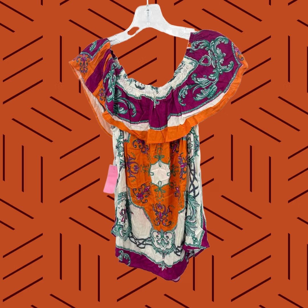 Vintage Hale Bob Blouse Orange Small Regular Womens Size S / US 4 / IT 40 - 1 Thumbnail