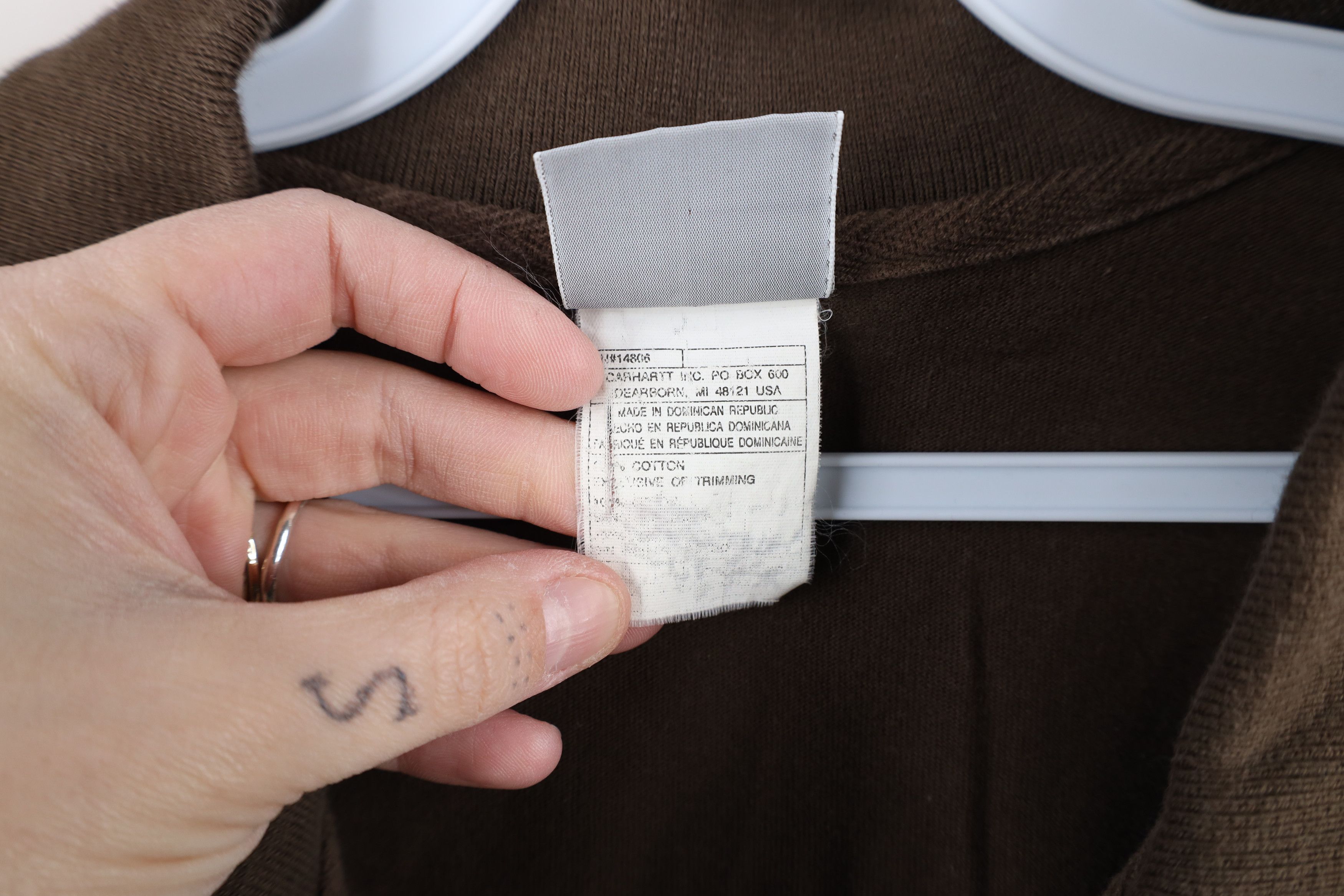 Carhartt × Vintage Vintage 90s Carhartt Spell Short Sleeve Polo Shirt Cotton Size US XXL / EU 58 / 5 - 8 Thumbnail