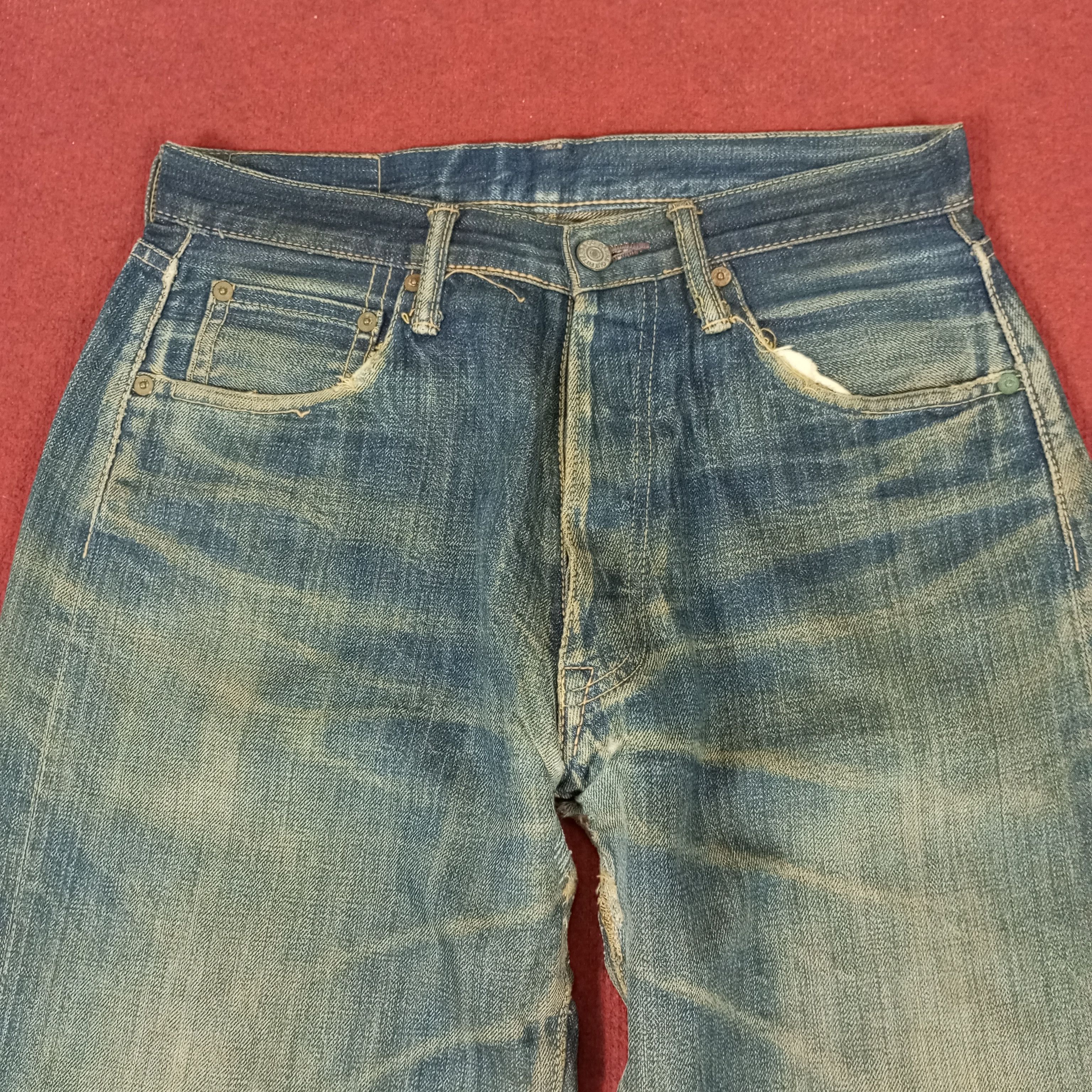 Japanese Brand × Vintage Brans Distressed Jeans Size US 28 / EU 44 - 2 Thumbnail