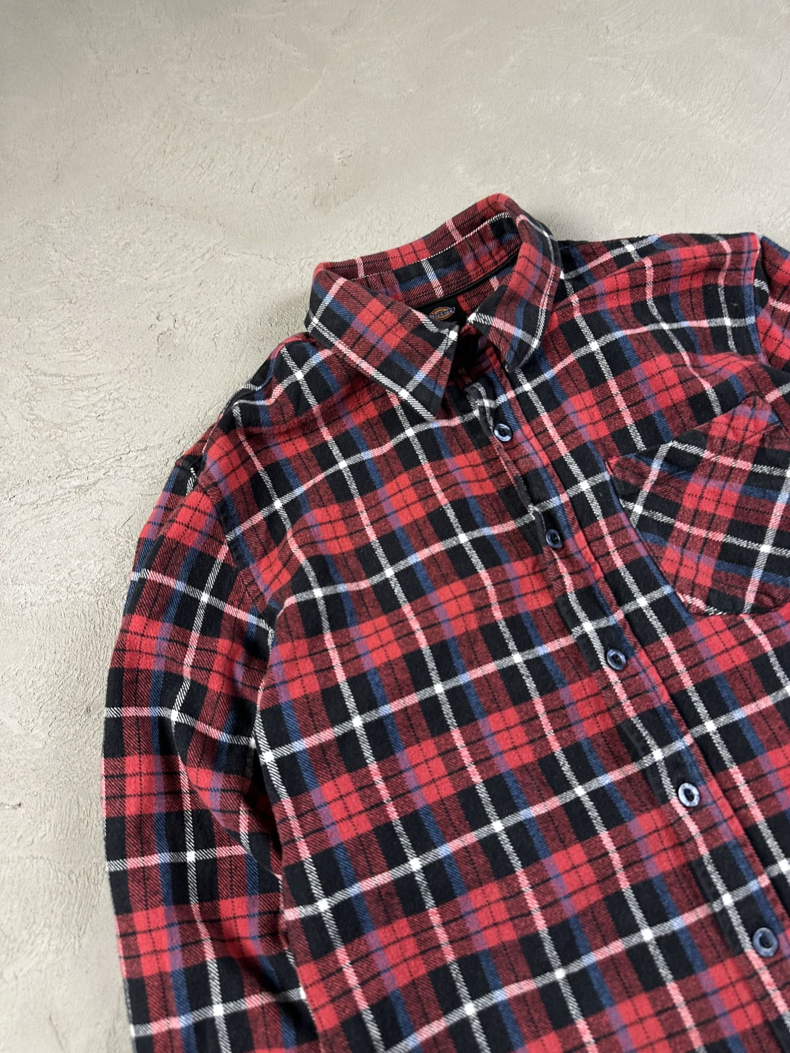 Dickies Vintage Y2k Dickies Flannel Checked Button Up Shirt Size US S / EU 44-46 / 1 - 4 Thumbnail