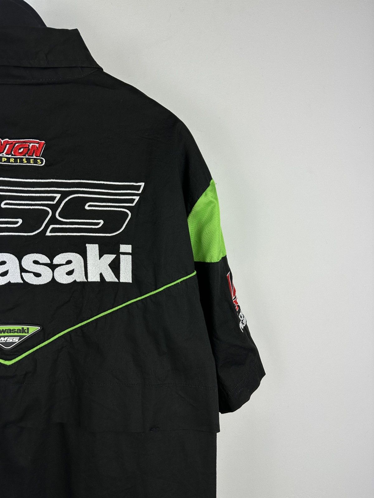 Vintage Vintage Kawasaki MSS Racing Moto Shirt Size US M / EU 48-50 / 2 - 3 Thumbnail