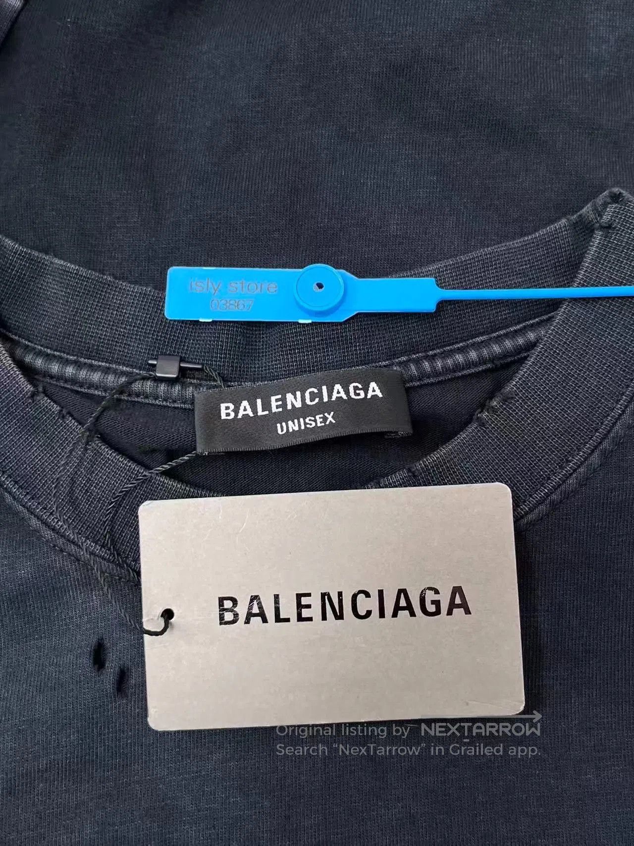 Balenciaga Balenciaga BB Logo Distressed Oversized Crewneck T-Shirt. Size US M / EU 48-50 / 2 - 5 Thumbnail