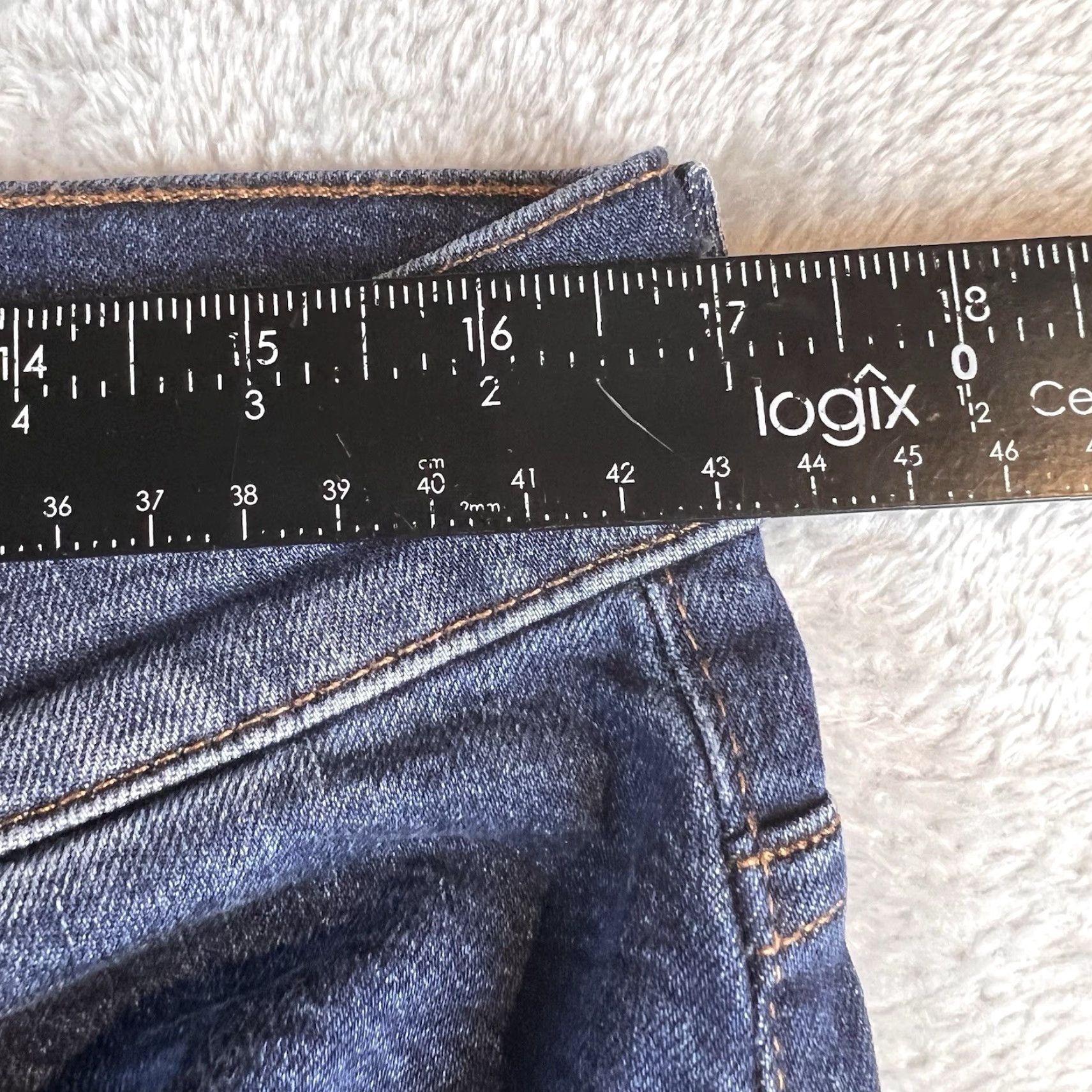 Mott & Bow Mott & Bow Mom Ridge Jeans Women 32x29 Blue Dark Wash Denim High Rise 5-Pocket Boho 90s Velvet? (Wait) Size 24" / US 00 / IT 34 - 3 Thumbnail