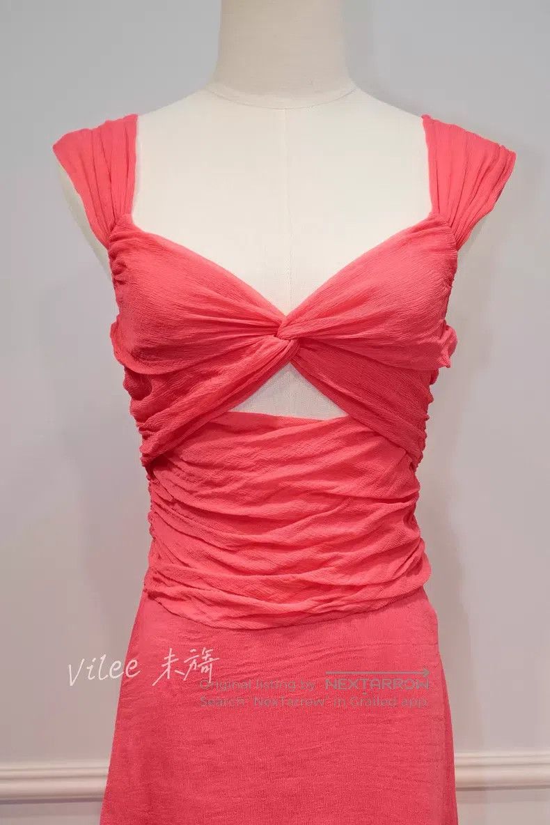 Valentino Valentino Silk kink cascading dress Size S / US 4 / IT 40 - 5 Thumbnail