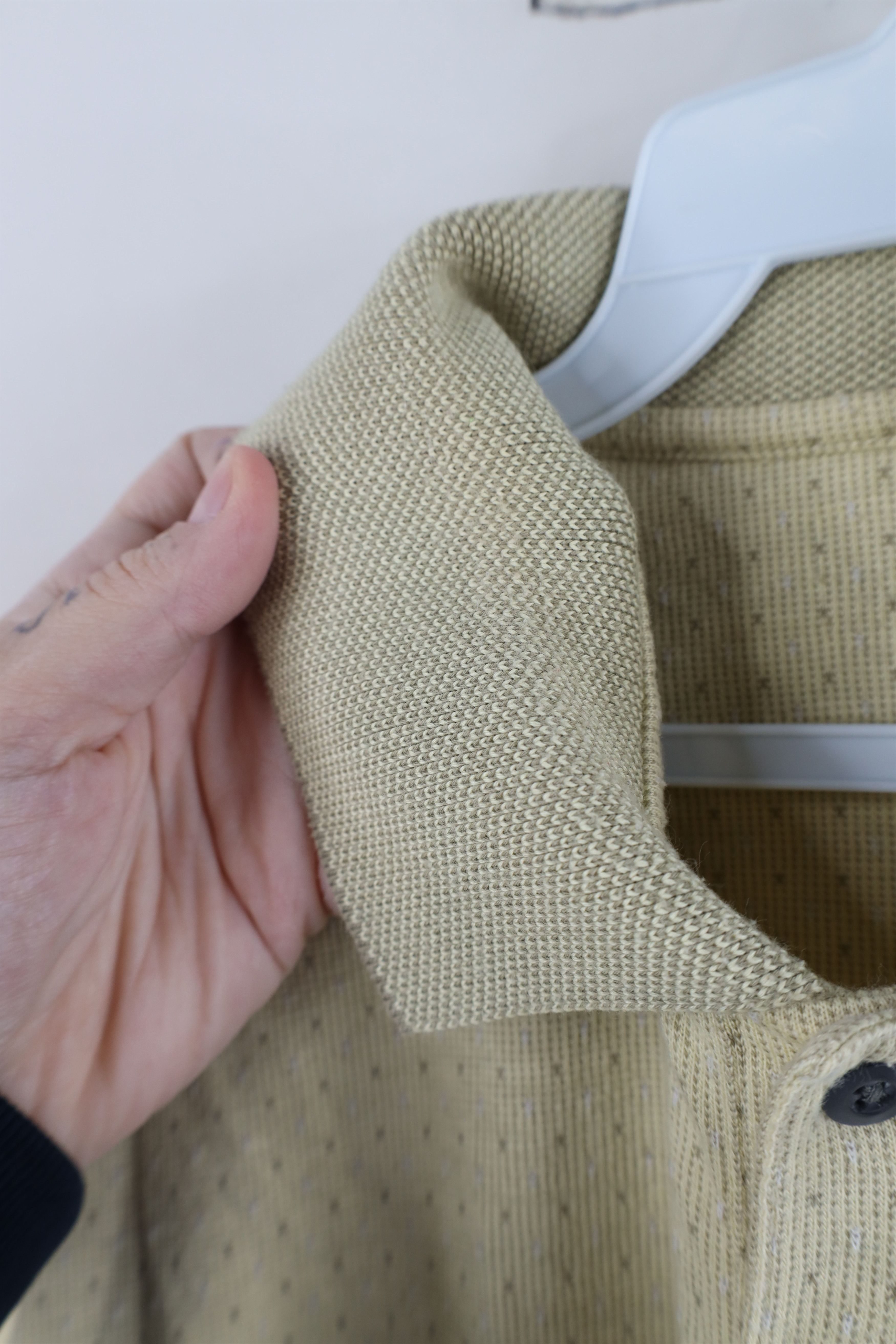 Vintage Vintage 90s Streetwear Knit Collared Golf Polo Shirt Yellow Size US S / EU 44-46 / 1 - 10 Thumbnail