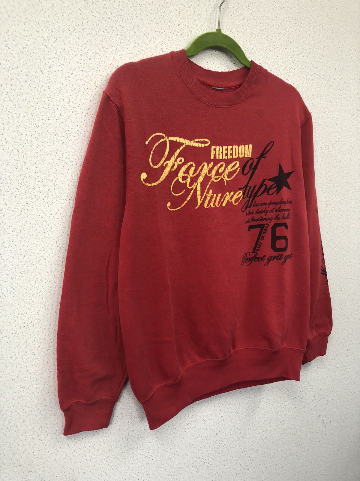 Vintage Unbranded Red USA Sweatshirt Size US M / EU 48-50 / 2 - 3 Thumbnail