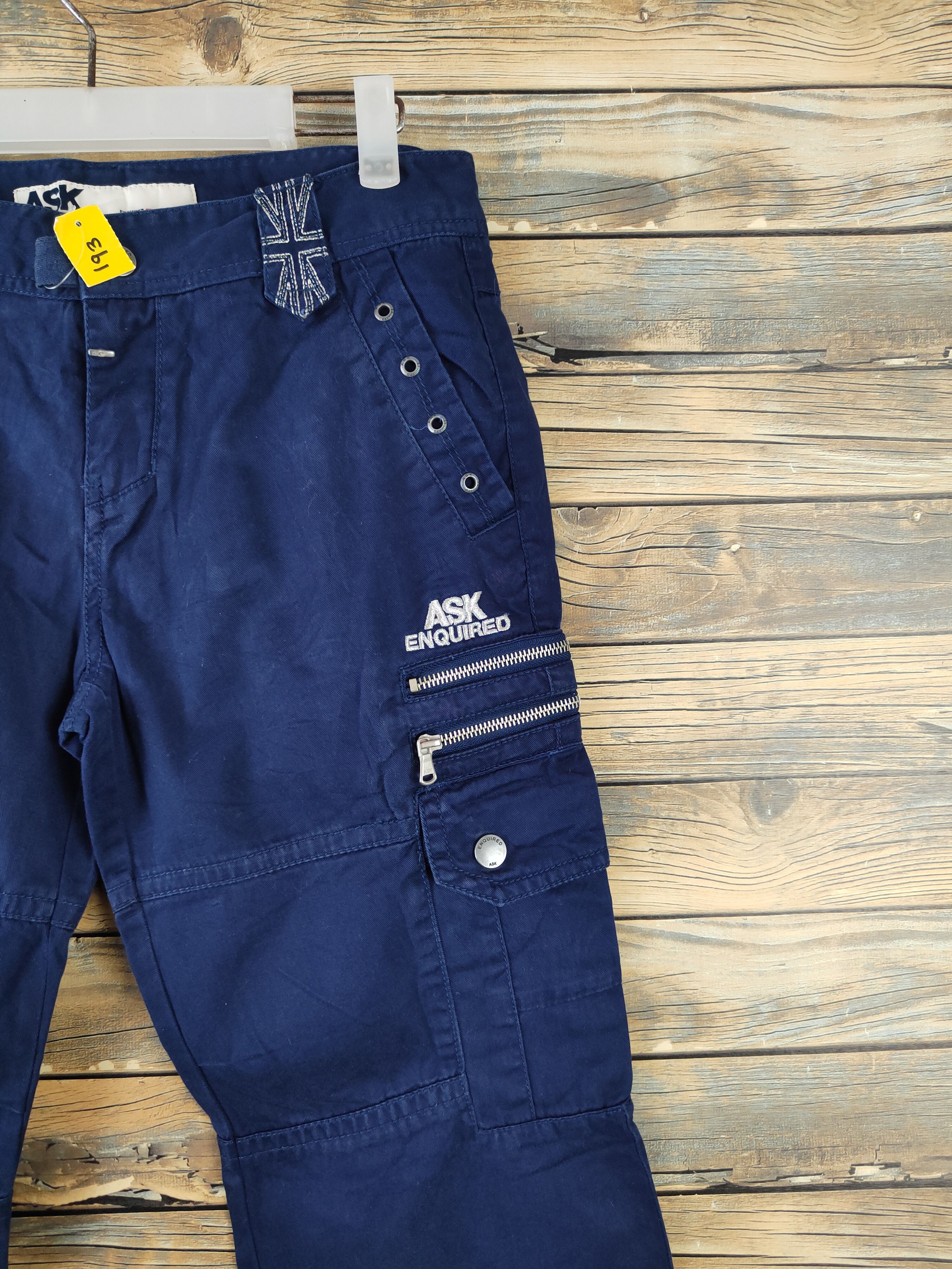 Japanese Brand DLL Ask Enquired Navy Multipocket Tactical Cargo Pants #193 Size US 29 - 7 Thumbnail