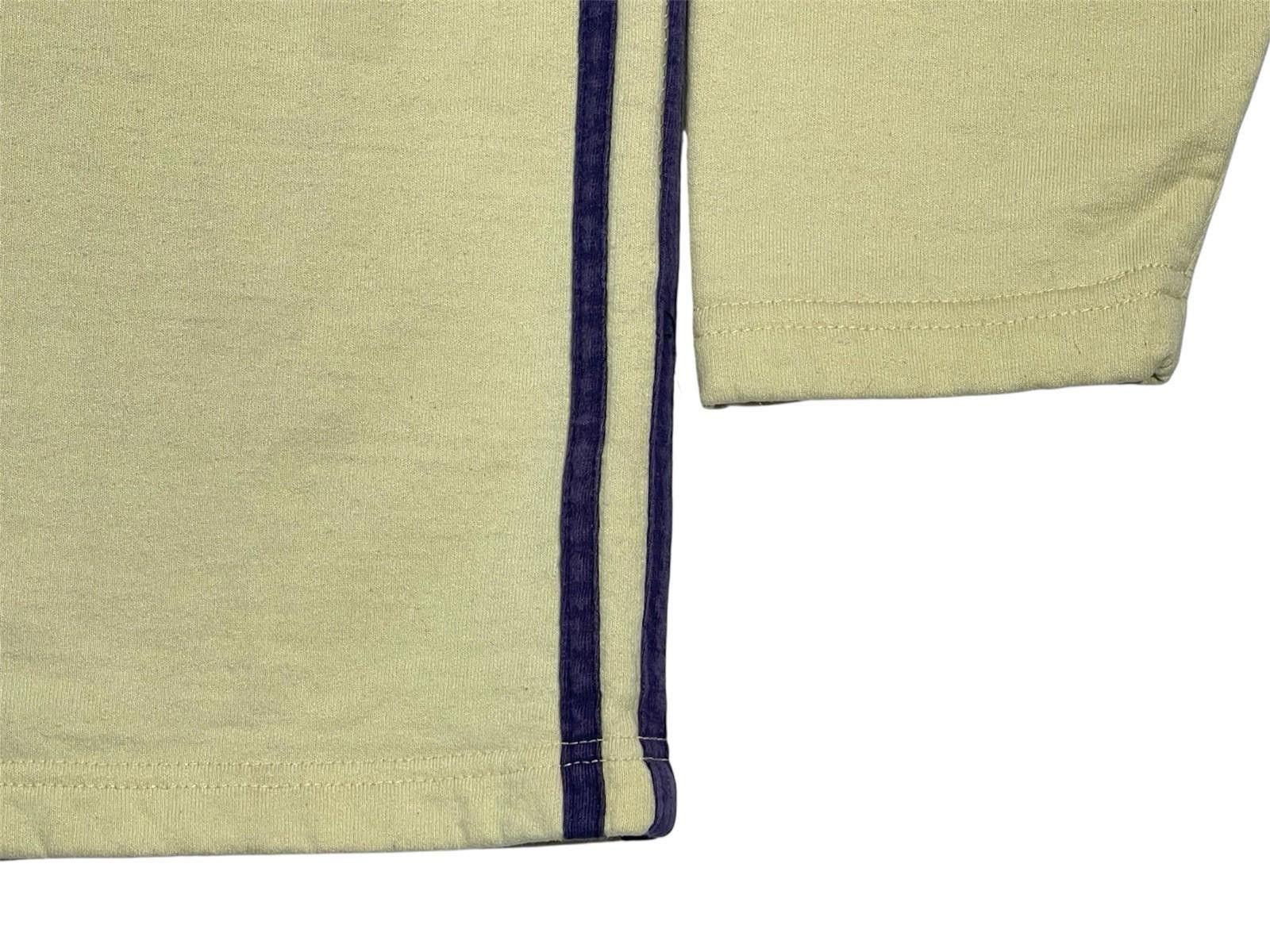 Adidas 1990s Adidas Yellow/Purple Stripes Embroidered Boxy Crewneck Size US L / EU 52-54 / 3 - 6 Thumbnail