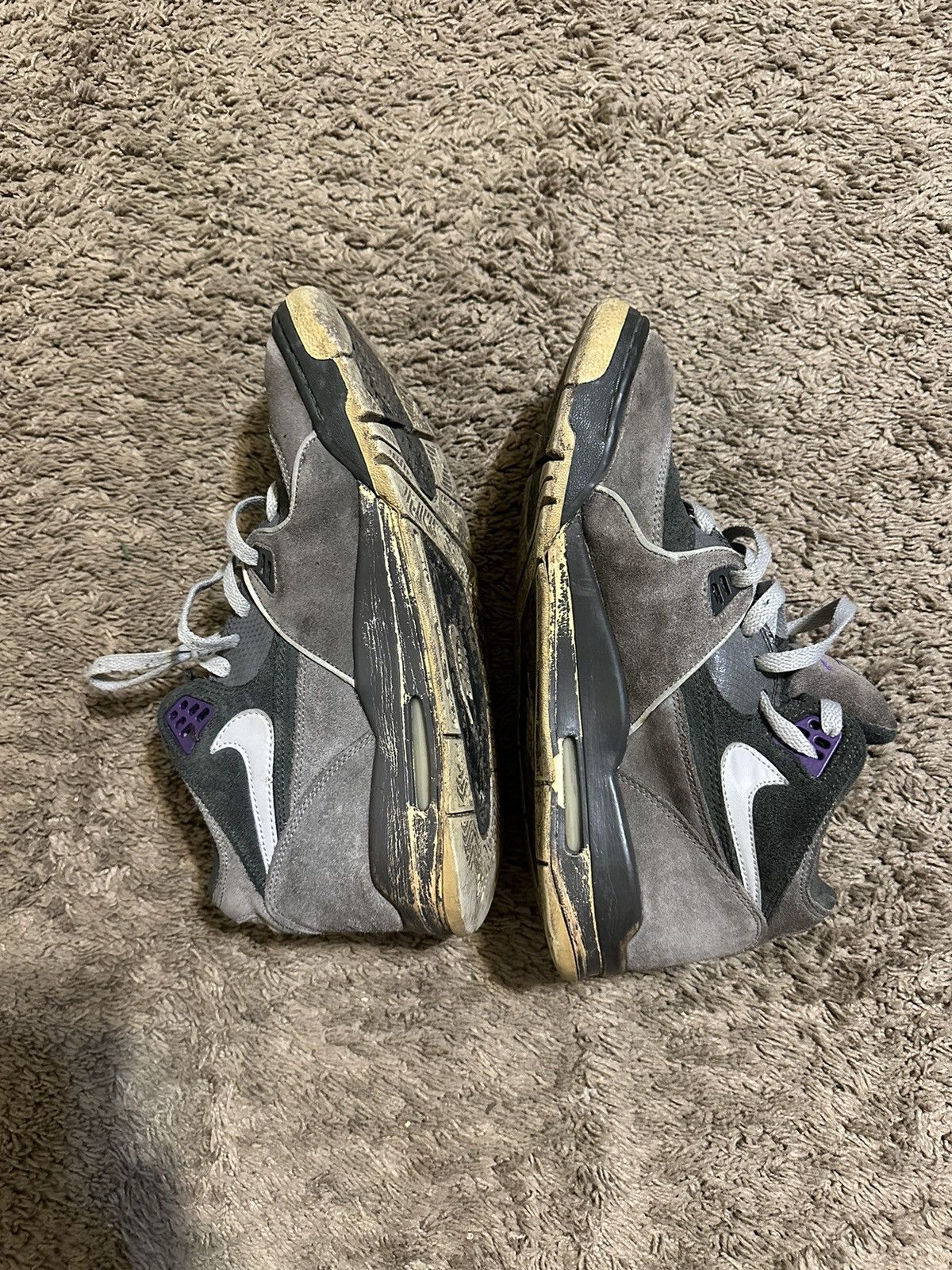 Nike × Vintage Vintage Nike Air flight 89 A “purple & grey” 2008 size 11 Size US 11 / EU 44 - 11 Thumbnail