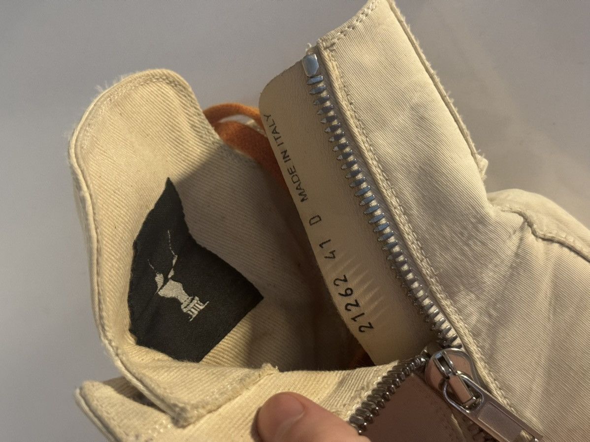 Rick Owens ✅Rick Owens Cargo Ramones Drkshdw high white orange 41 Size US 8 / EU 41 - 7 Thumbnail