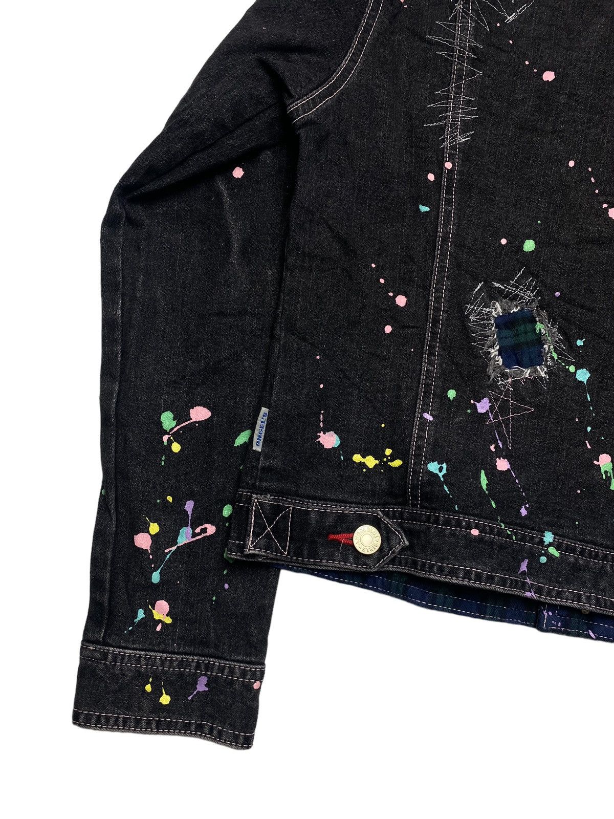 Angel Blue 2000s Angel Blue - Distressed Painter Denim Jacket Size US M / EU 48-50 / 2 - 6 Thumbnail
