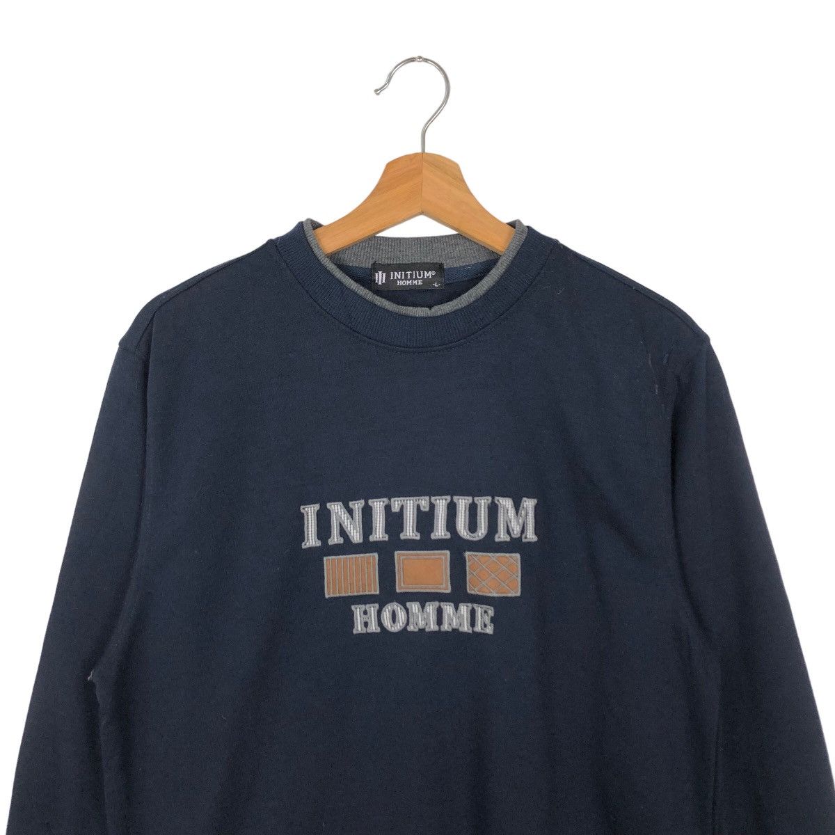 Japanese Brand VINTAGE SWEATSHIRT INITIUM HOMME SPELL OUT BIG LOGO Size US L / EU 52-54 / 3 - 2 Thumbnail