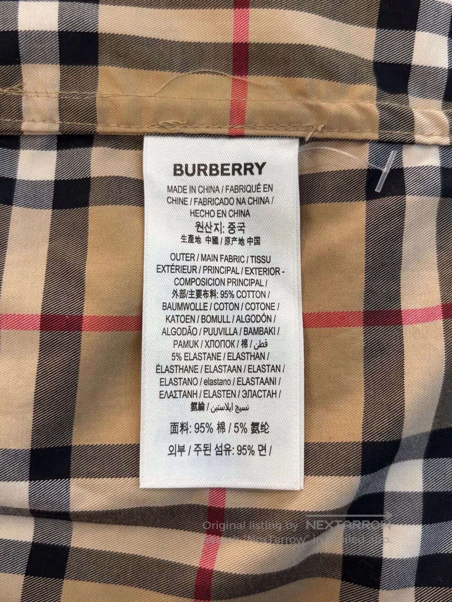 Burberry Burberry Striped LOVE Logo Men's Brown Shirt Jacket. Size US M / EU 48-50 / 2 - 7 Thumbnail