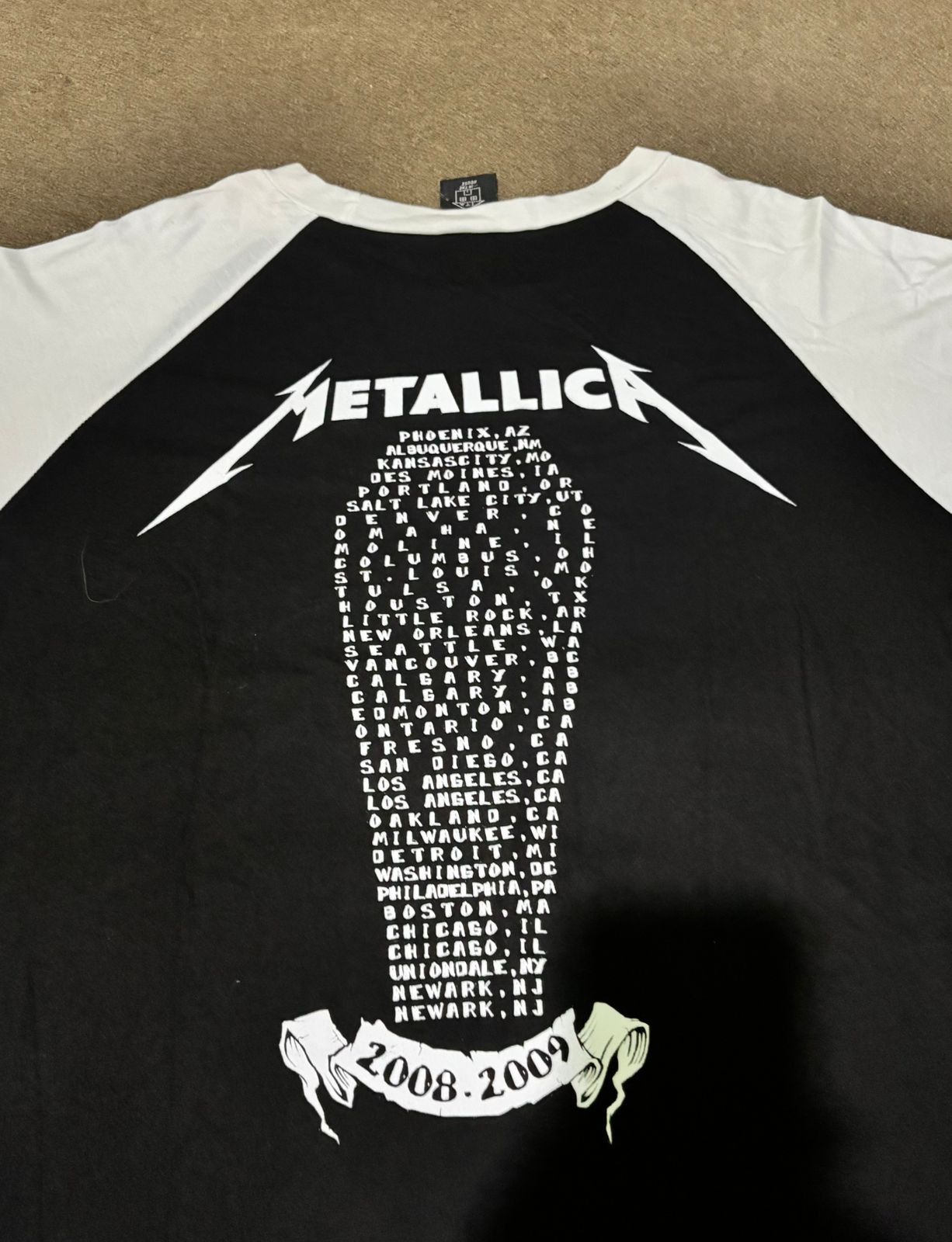 Metallica Vintage Metallica Seek And Destroy Raglan Shirt Size US L / EU 52-54 / 3 - 6 Thumbnail