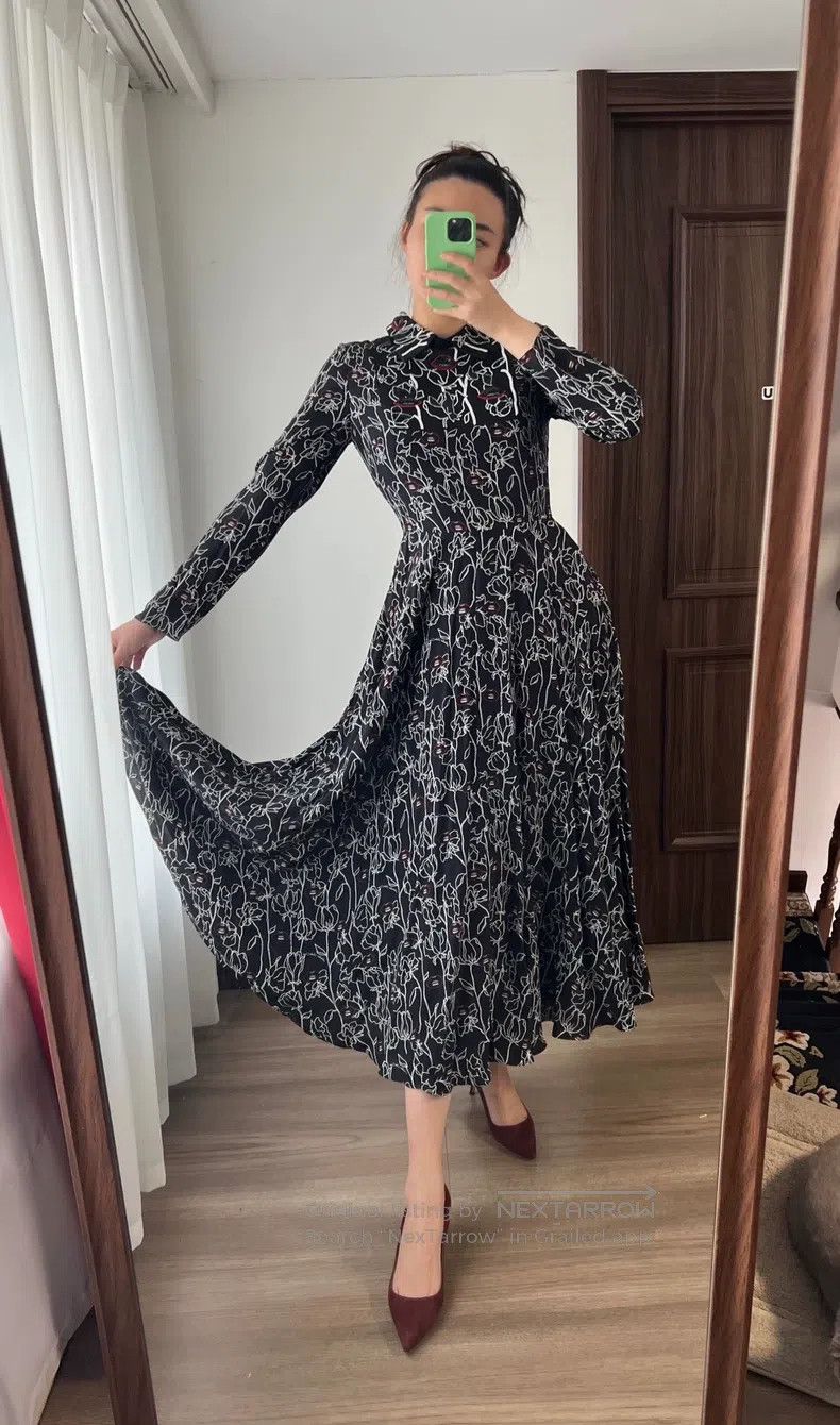 Valentino Valentino Mulberry silk dress Size M / US 6-8 / IT 42-44 - 3 Thumbnail