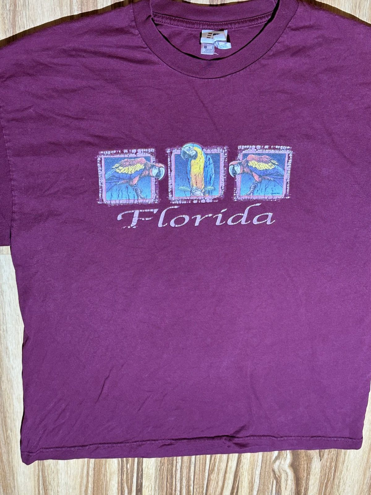 Other Scarlet Macaw Birds Florida burgundy Tshirt Size US XL / EU 56 / 4 - 3 Thumbnail