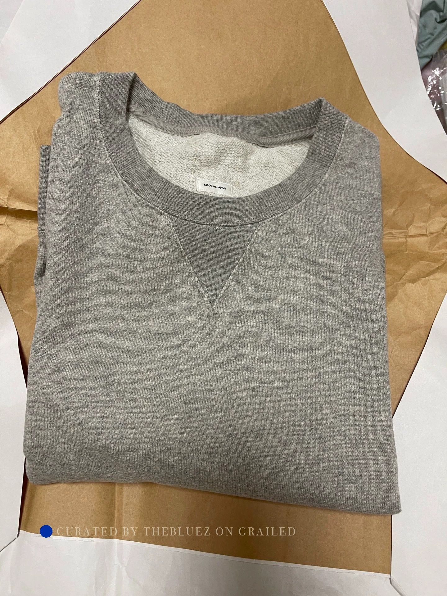 Visvim Soft Gray Cotton/Cashmere Sweatshirt Size US L / EU 52-54 / 3 - 1 Thumbnail