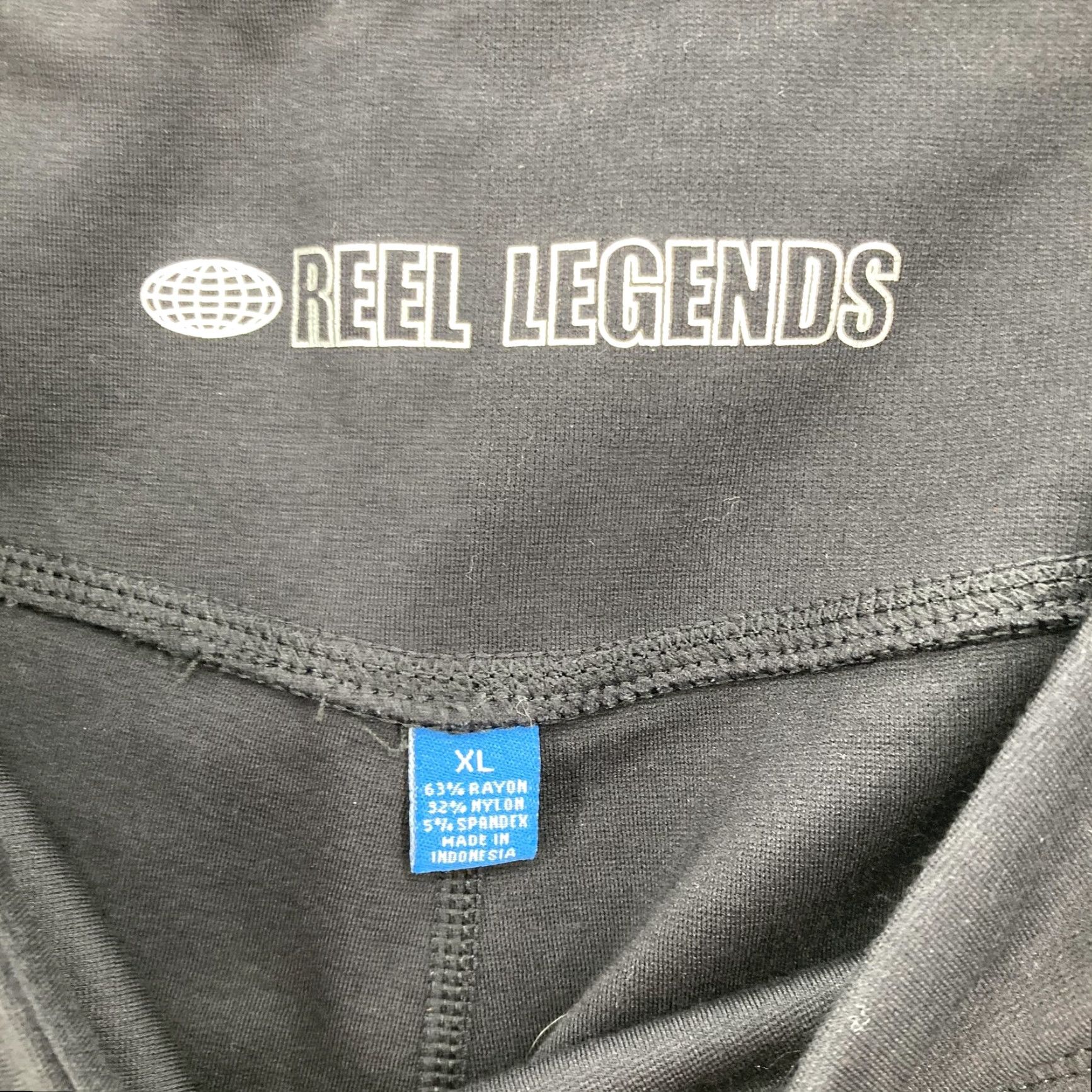 Vintage VINTAGE? No. Final: Reel Legends Pants Womens XL Black Tec-Ponte Leggings Zipper Pockets Stretch NWT Size 40" / US 18 - 4 Thumbnail