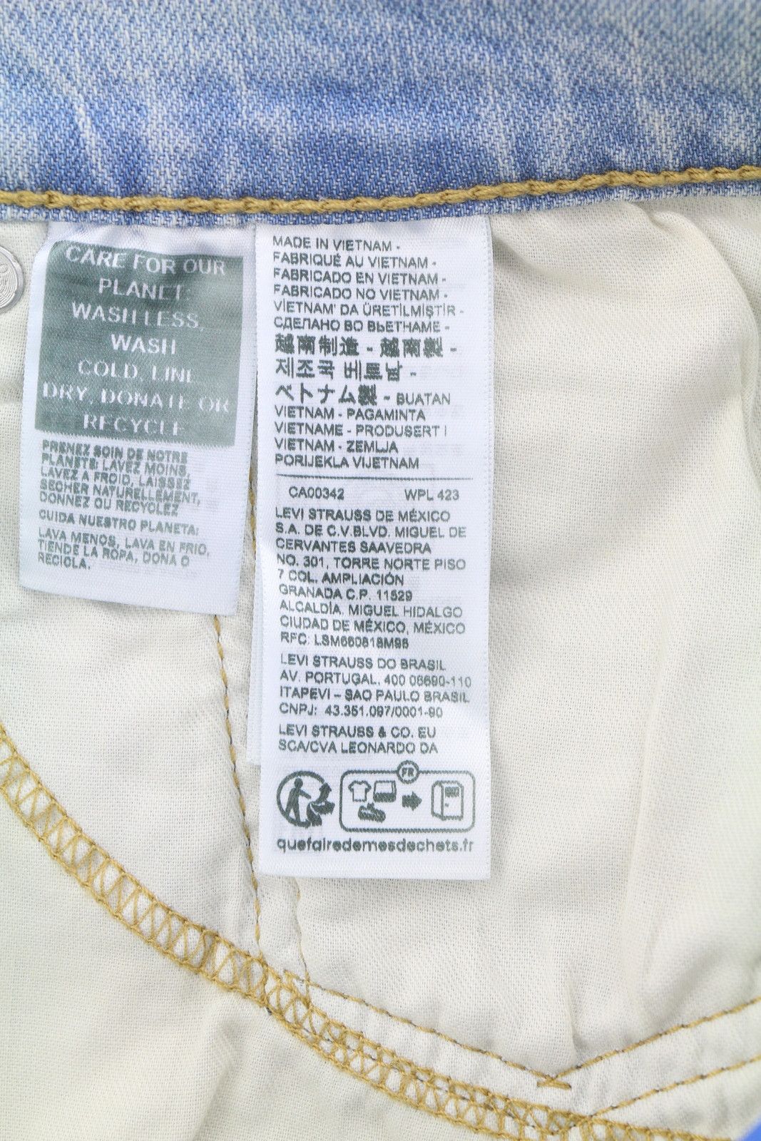 Levi's 512 W33/L32 Slim Tapered Faded Blue Jeans 87086 Size US 33 - 6 Thumbnail