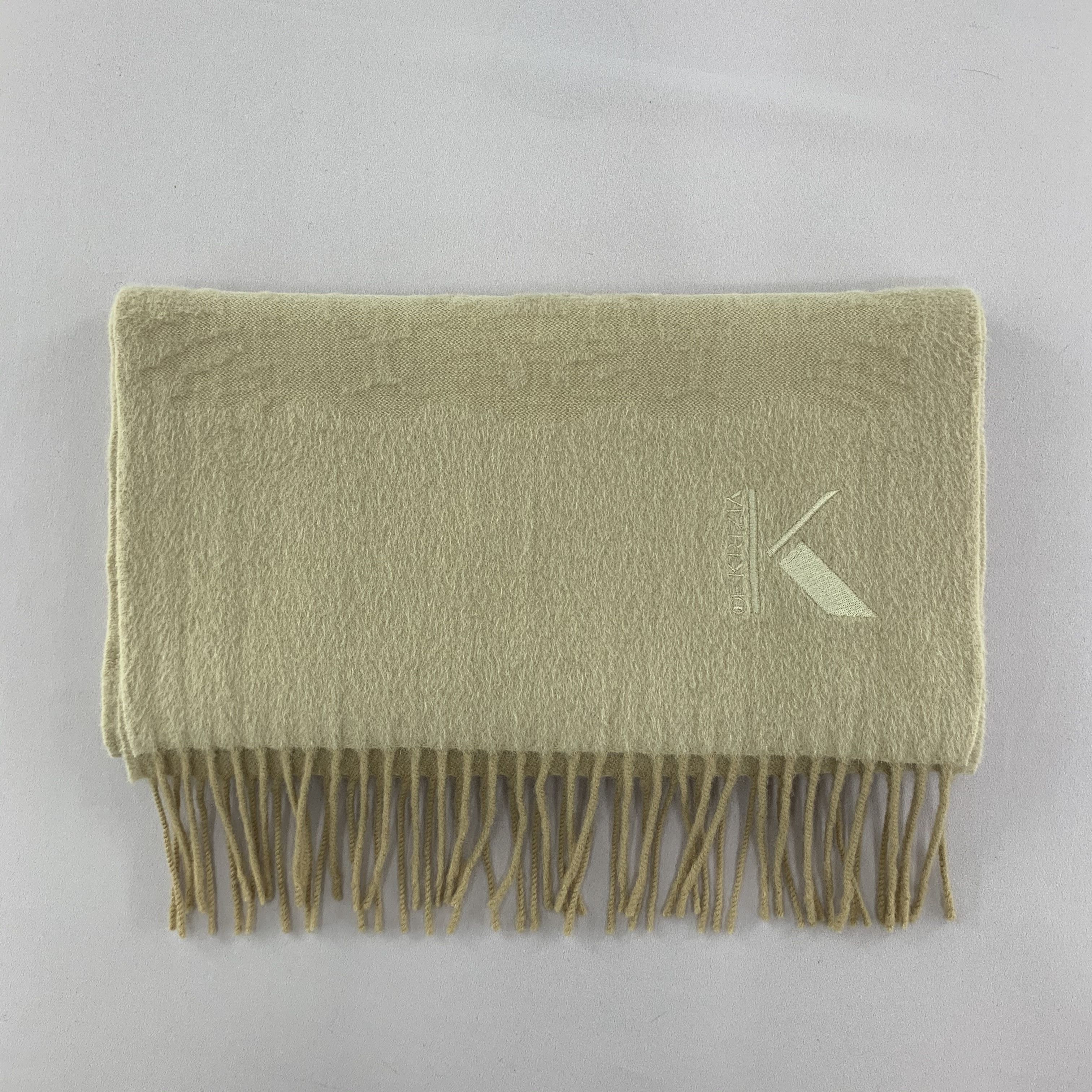 Krizia Uomo Krizia Scarf Cashmere Muffler Neck Wrap BL4068 Size ONE SIZE - 5 Thumbnail