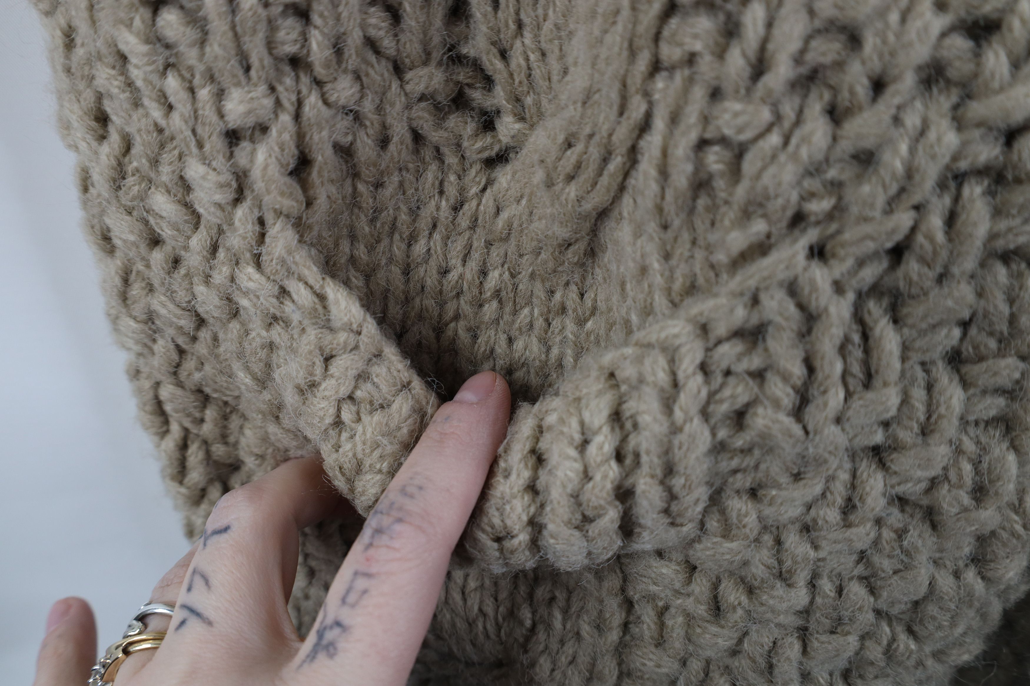 Vintage Vintage 70s Streetwear Crochet Fisherman Sweater Vest USA Size US XL / EU 56 / 4 - 7 Thumbnail