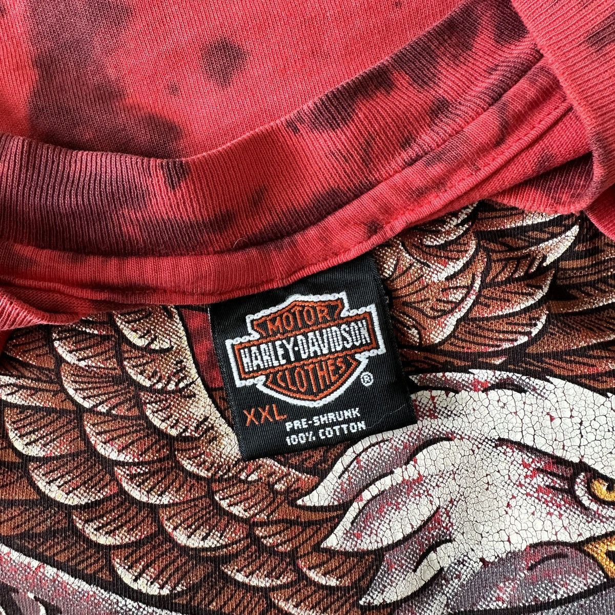 Harley Davidson Harley Davidson Live To Ride Tie Dye Shirt Single Stitch XXL Size US XXL / EU 58 / 5 - 8 Thumbnail