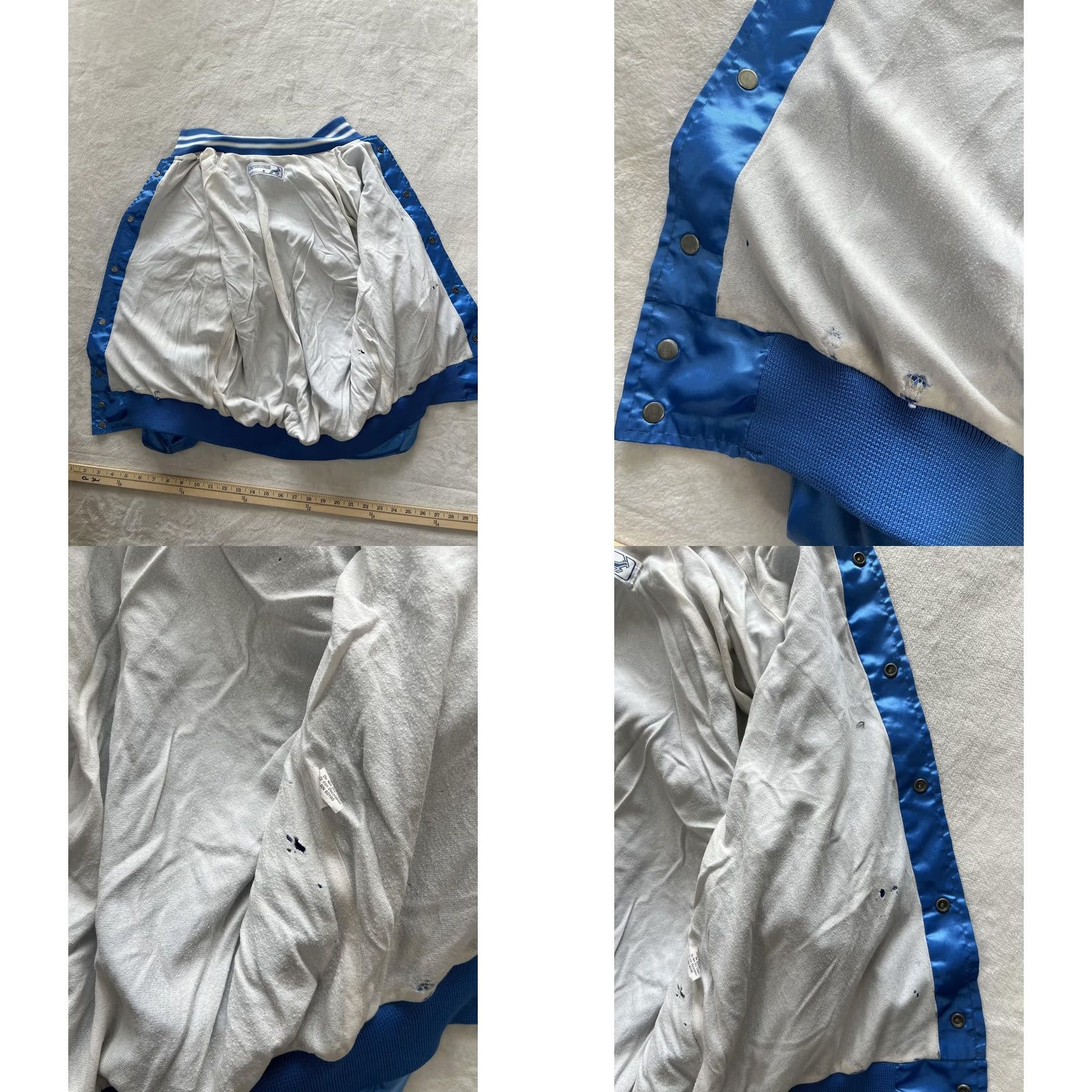 Vintage VINTAGE Capricorn Jacket Mens M Blue Satin Bomber Logo USA 80s Size US M / EU 48-50 / 2 - 9 Thumbnail