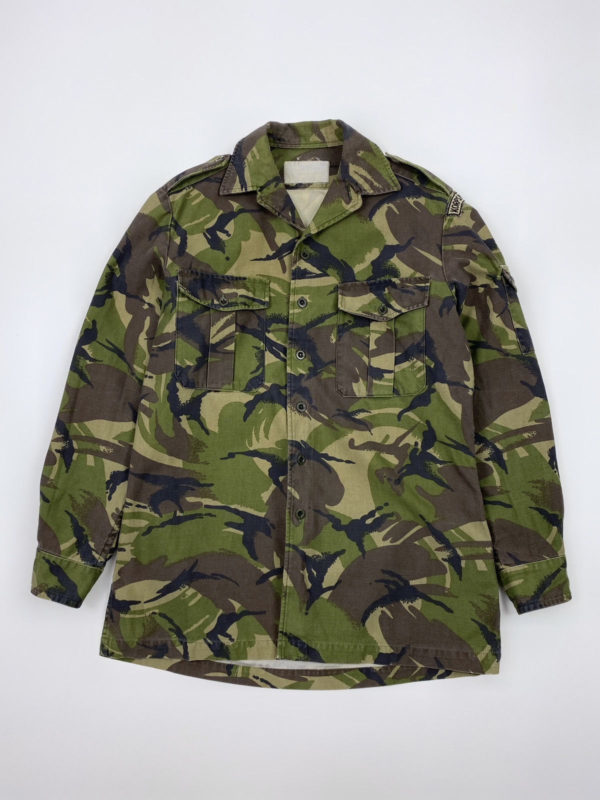 Vintage 1990’s Vintage Dutch Army Marine Corps DPM Camo Overshirt Size US S / EU 44-46 / 1 - 1 Thumbnail