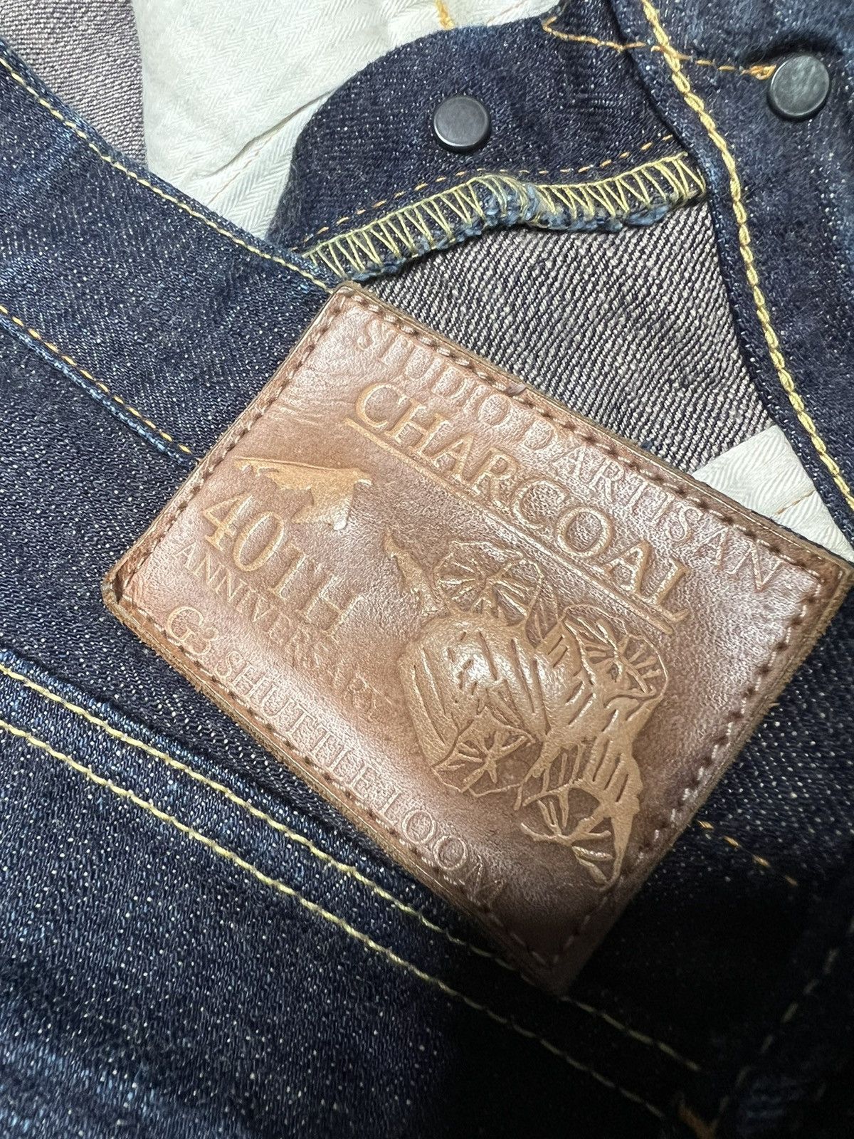 Studio D'Artisan Studio D Artisan 40th Anniv Charcoal Weft Jeans Size US 32 / EU 48 - 11 Thumbnail