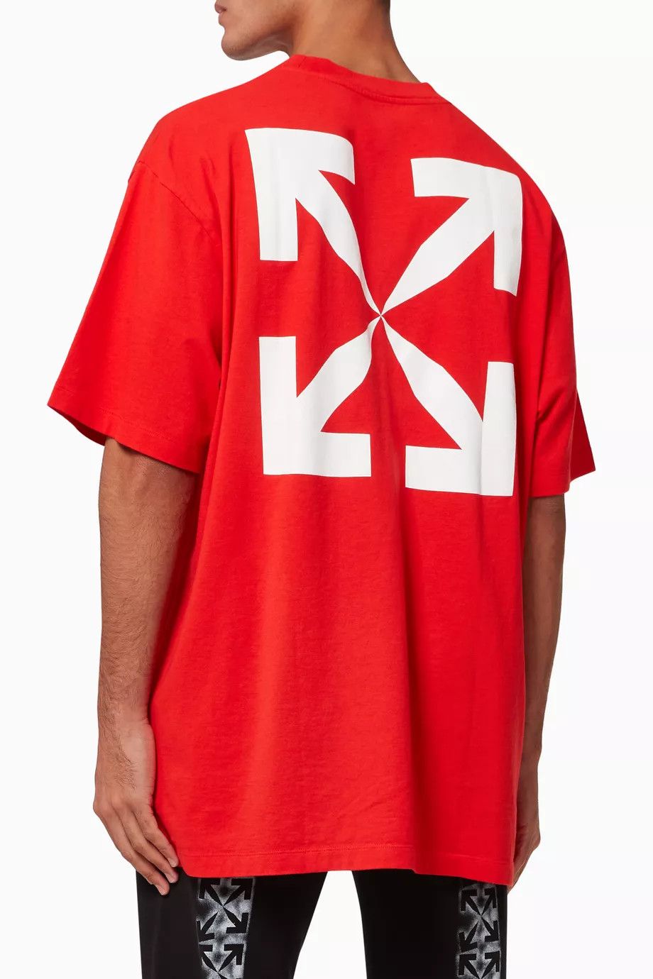 Off-White Red Mona Lisa Arrows Oversized T-Shirt Size US XXS / EU 40 - 3 Thumbnail