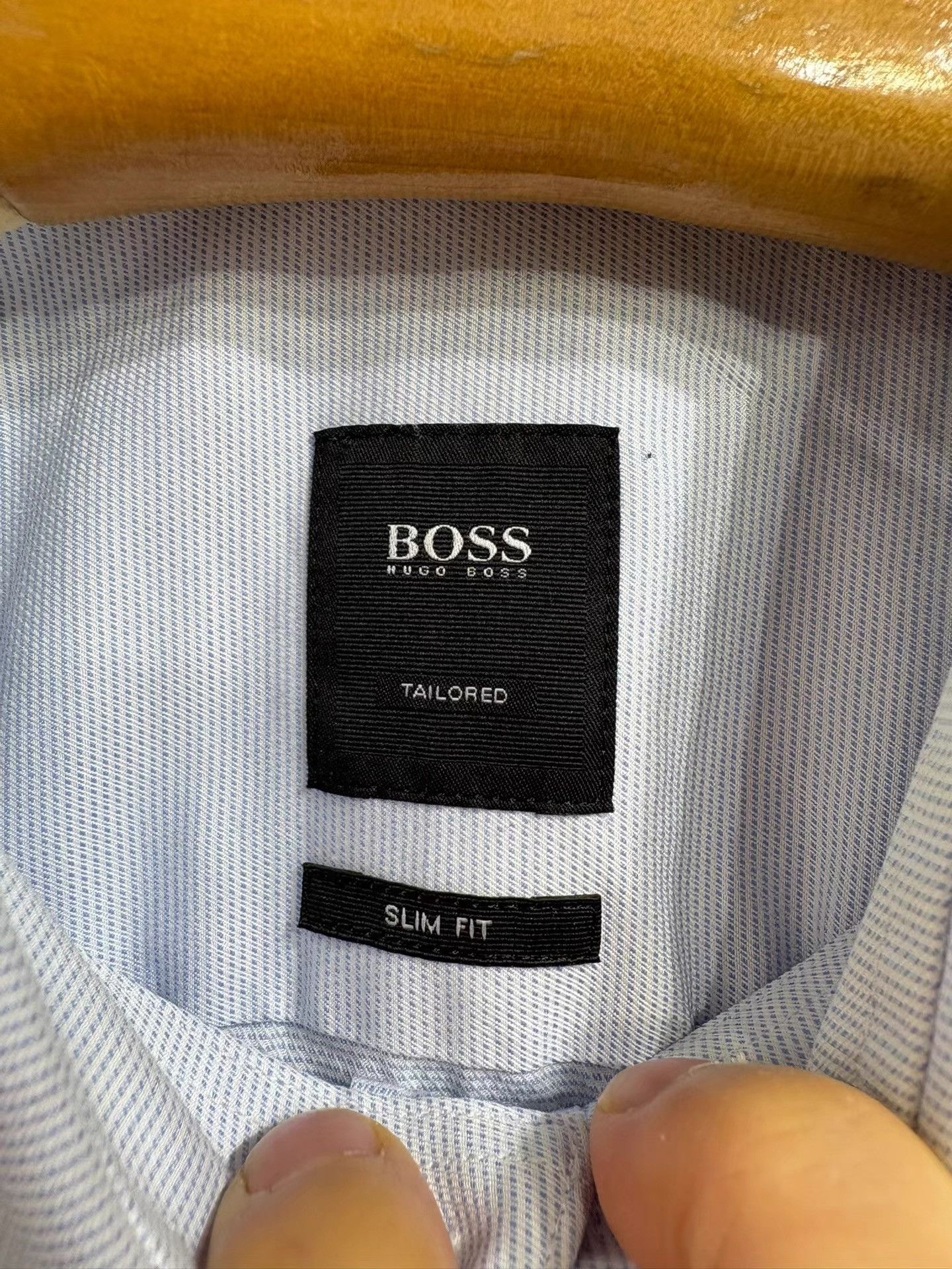 Hugo Boss HUGO BOSS Men's Blue Short Sleeve Shirt K29 Size US XXS / EU 40 - 2 Thumbnail