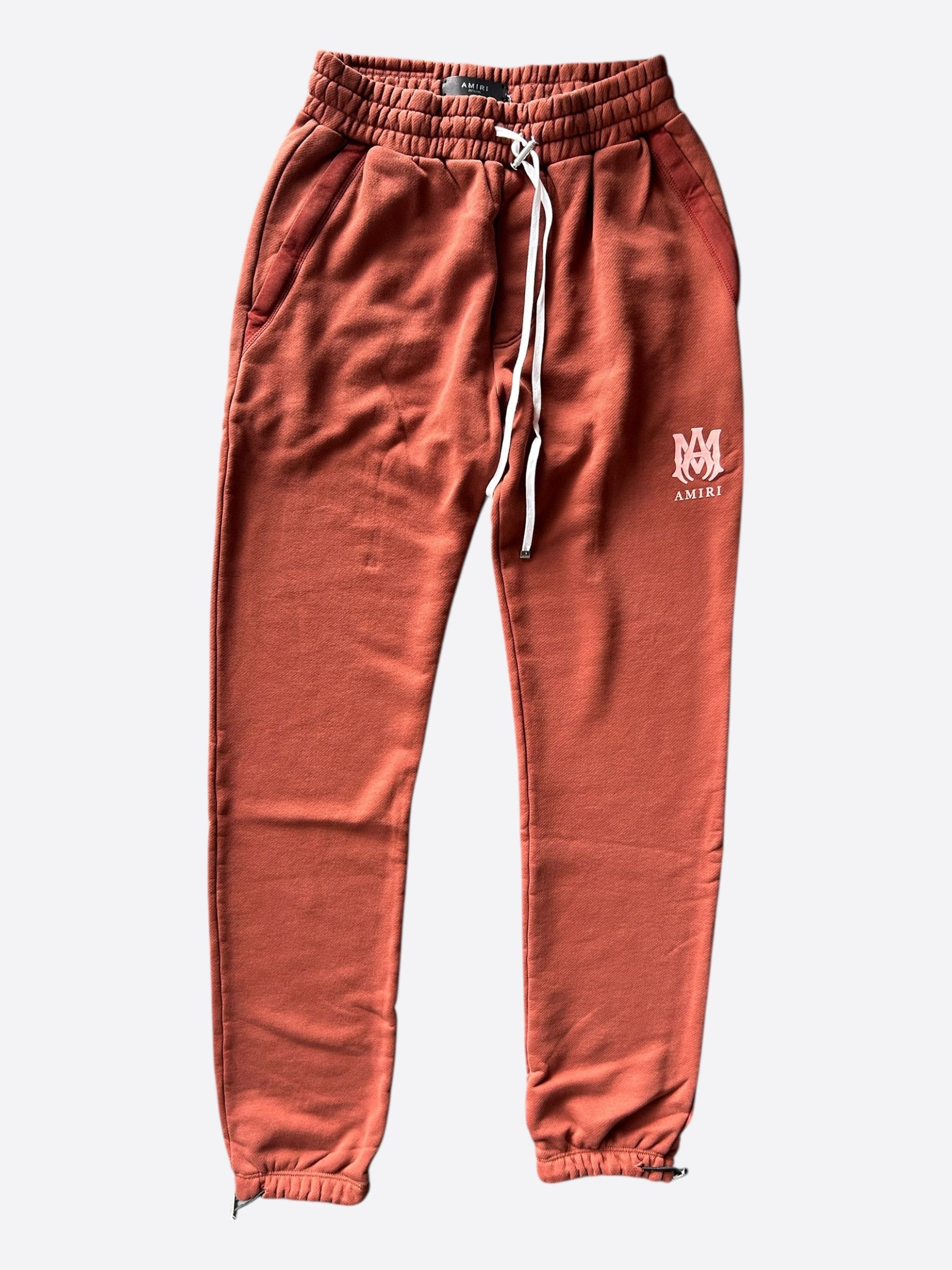 Amiri Amiri Red & Pink MA Logo Sweatpants Size US 32 / EU 48 - 1 Thumbnail