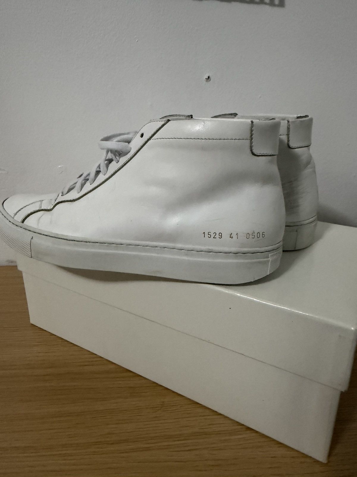 Common Projects WHITE COMMON PROJECTS ACHILLES US 8 41 high LUXARY SNEAKER Size US 8 / EU 41 - 6 Thumbnail