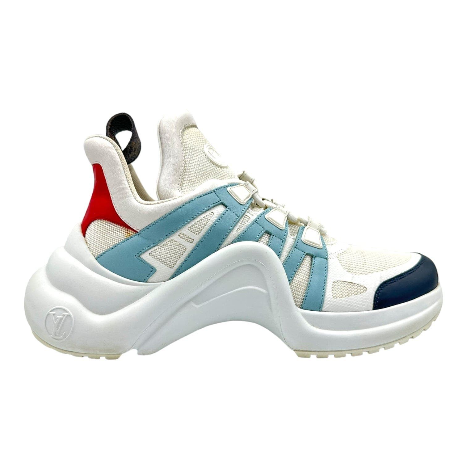 Louis Vuitton Archlight Sneaker White Blue Red Size US 11 / IT 41 - 1 Thumbnail