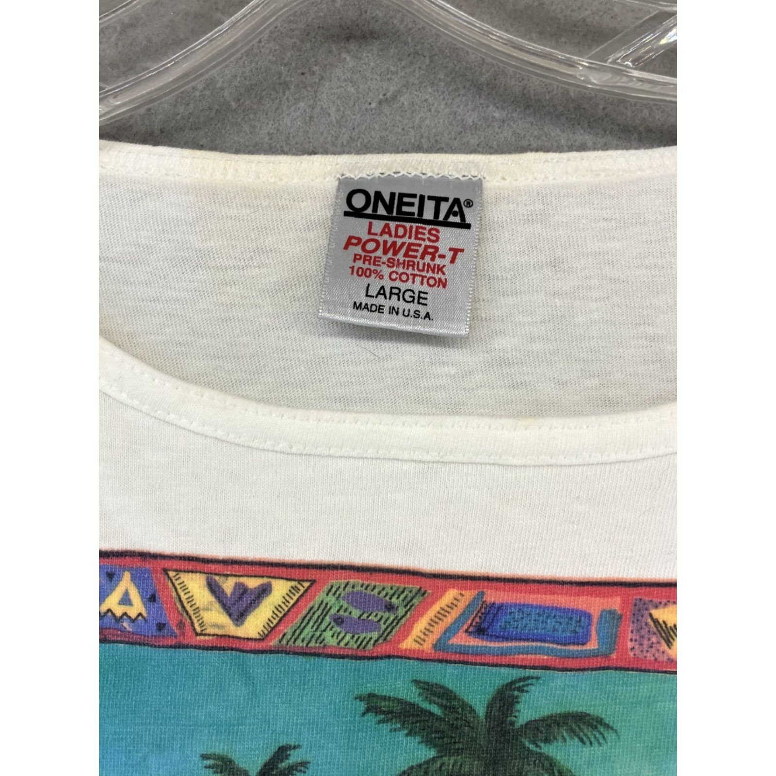 Vintage VINTAGE Oneita Graphic T-Shirt Womens L Size L / US 10 / IT 46 - 3 Thumbnail
