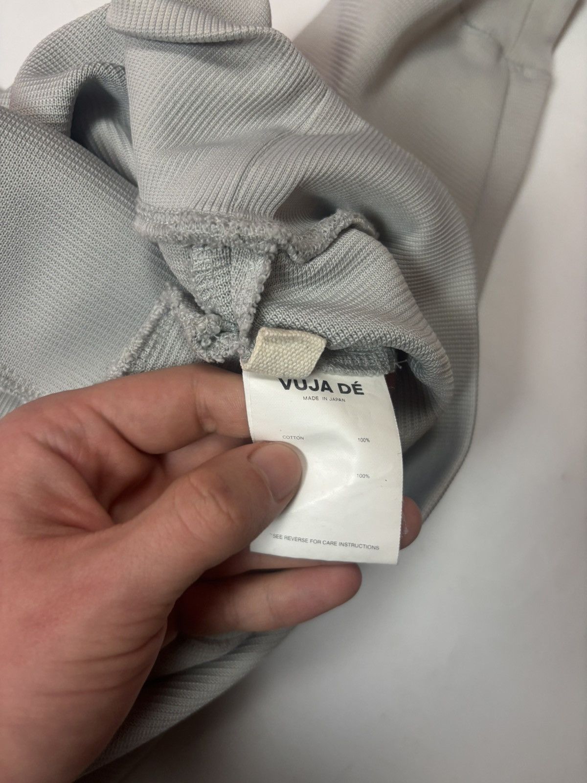 Vuja De VUJA DE ANDANTE KNIT HOODIE (PEWTER BLUE) Size US L / EU 52-54 / 3 - 6 Thumbnail