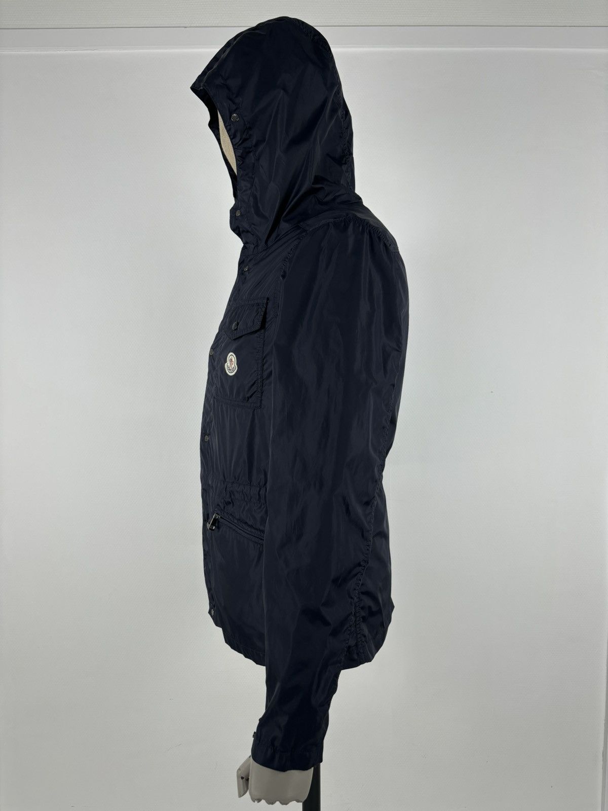 Moncler RARE ROY Front Patch Pocket Nylon Rain Hooded Jacket Bomber Windbreaker Size US M / EU 48-50 / 2 - 11 Thumbnail