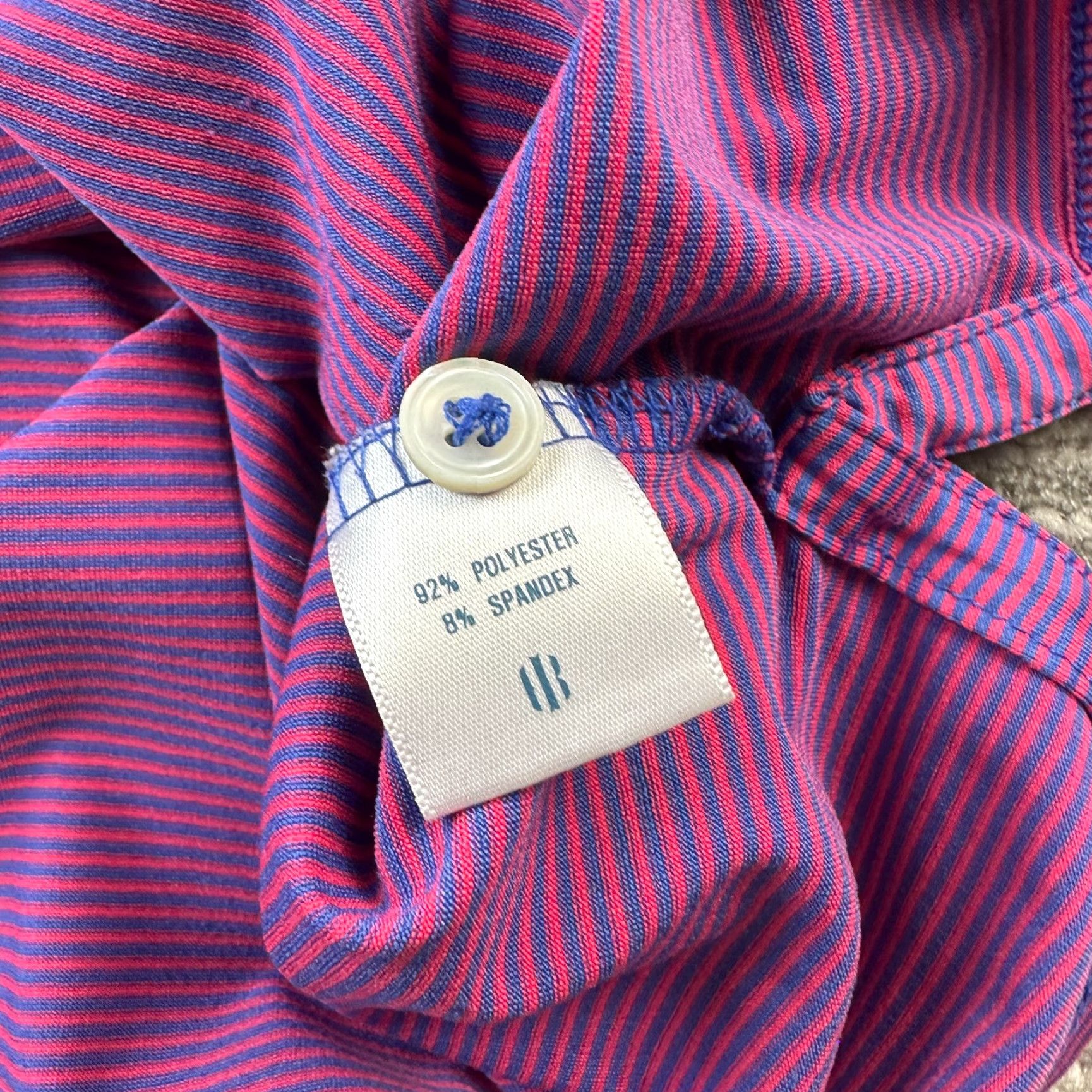 Vintage Holderness & Bourne Polo Shirt Mens XL Purple Striped Golf Performance Tailored Polo Shirt Casual Activewear Size US XL / EU 56 / 4 - 6 Thumbnail